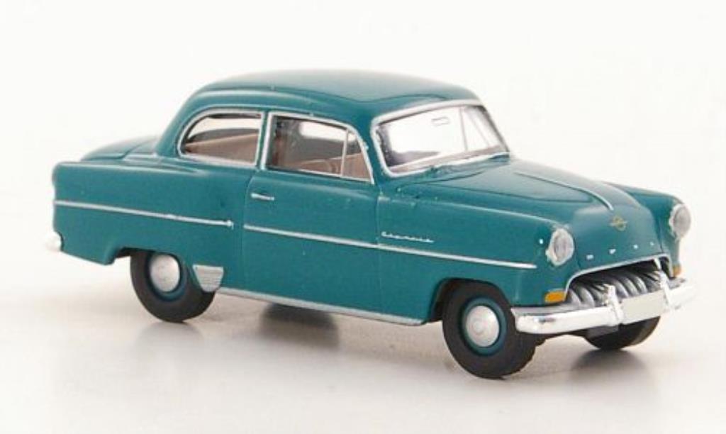 Opel Olympia 1/87 Brekina Rekord grun modelauto