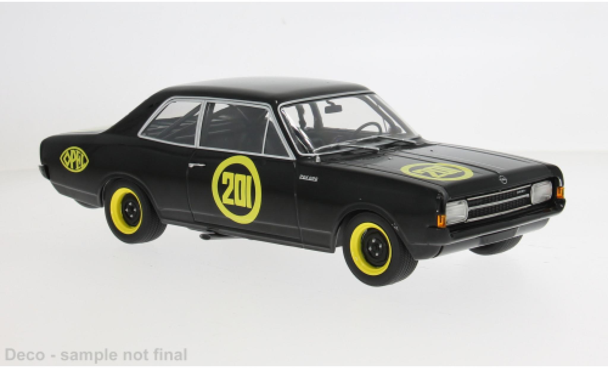 Opel Rekord 1/18 MCG C 1967 Schwarze Witwe #201 1:18 modelauto