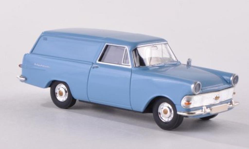 Opel Rekord 1/87 Brekina PII Kasten blauw modelauto