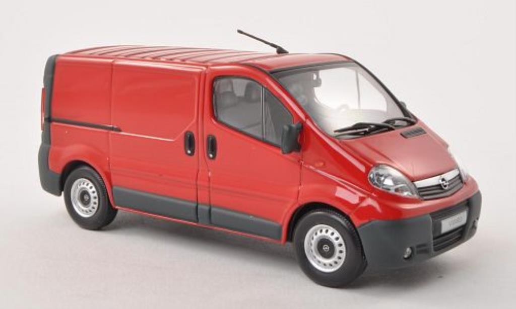 Opel Vivaro 1/43 Minichamps Transporter rood 2001 modelauto