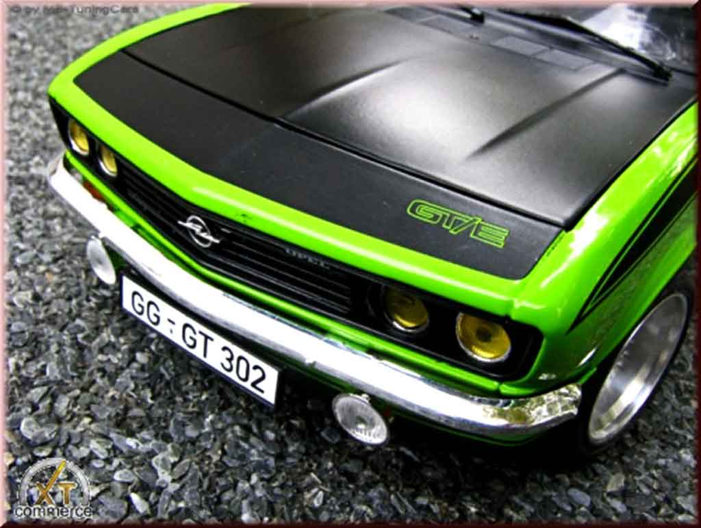 Opel Manta A gt/e groen 1975 jantes bbs bords larges 1/18 Norev