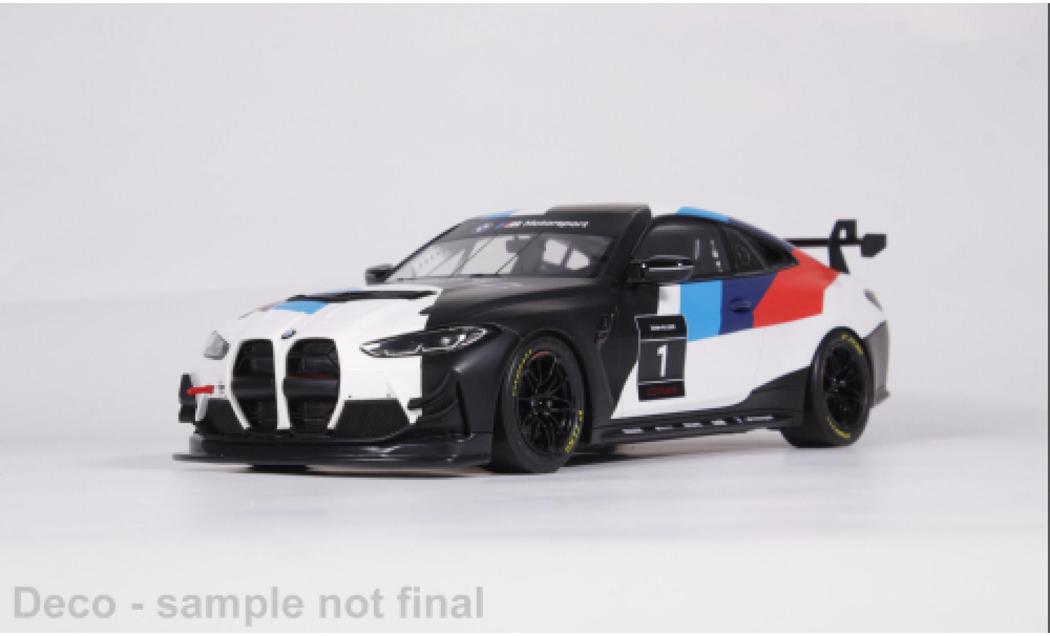 Bmw M4 1/18 Ottomobile GT4 wit/Dekor 2022 1:18 modelauto