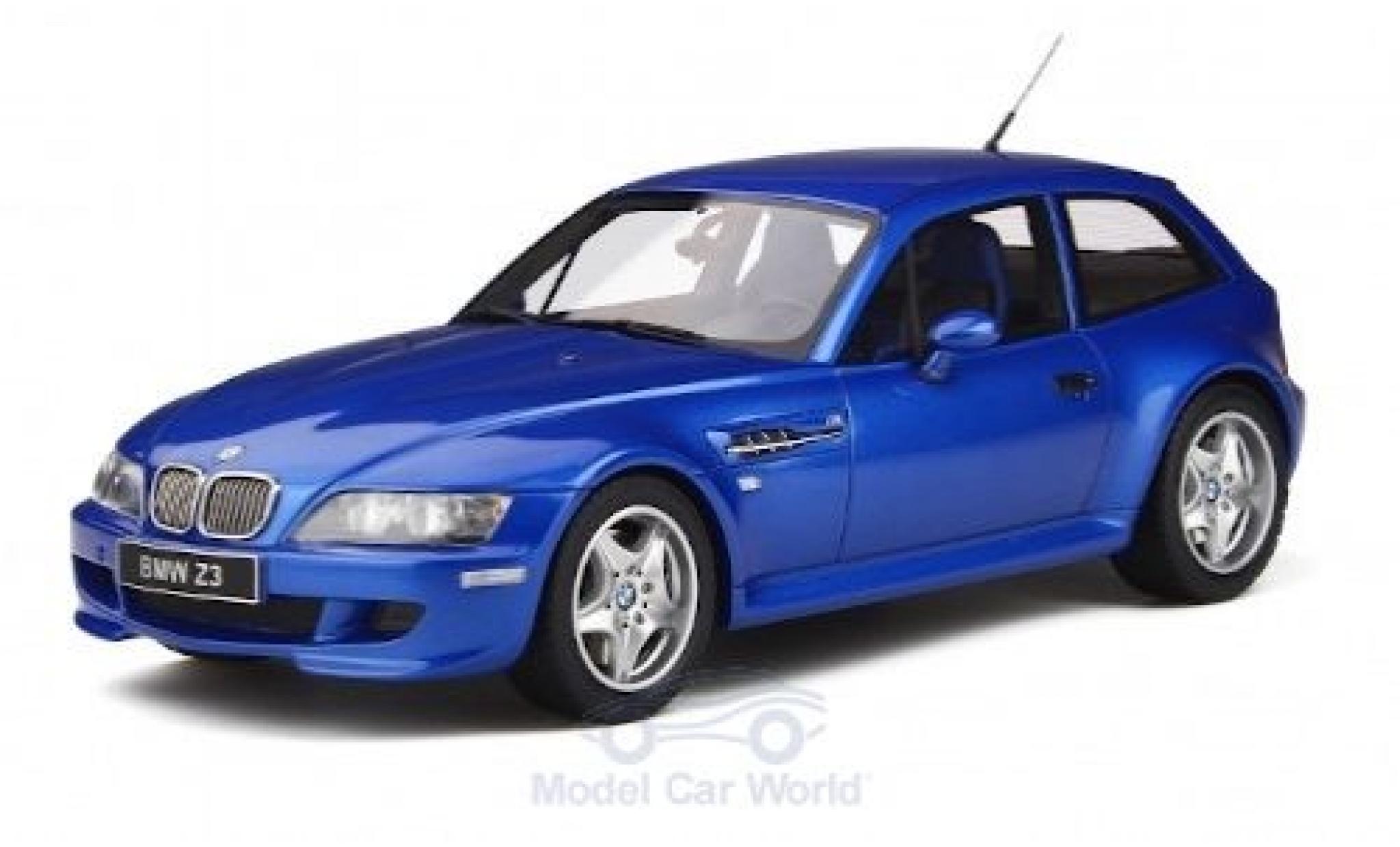Bmw Z3 1/18 Ottomobile M Coupe 3.2 metallic blauw 2000 modelauto