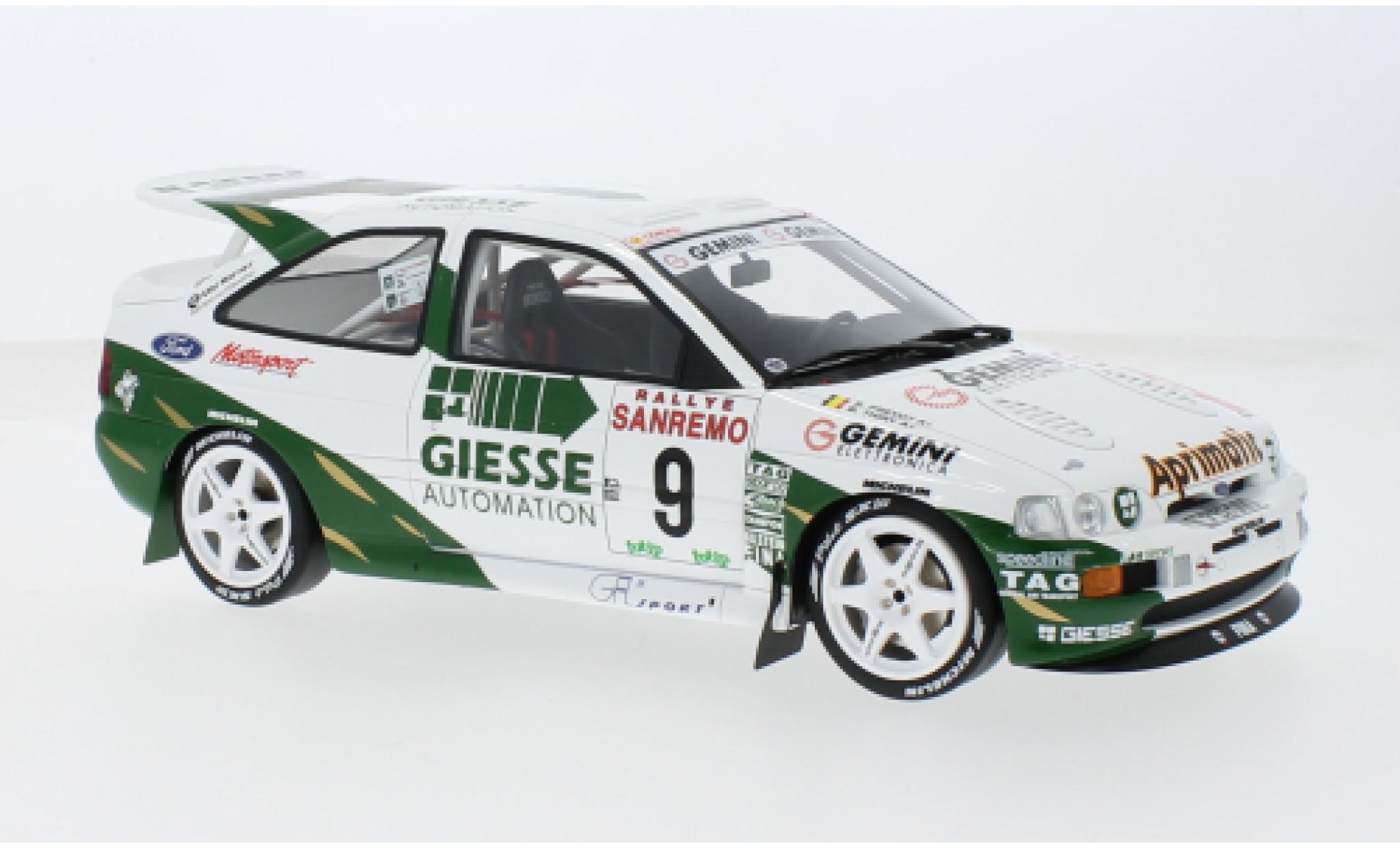 Ford Escort 1/18 Ottomobile RS Cosworth No.9 Giesse Group Rallye WM Rallye San Remo 1994 1:18 modelauto