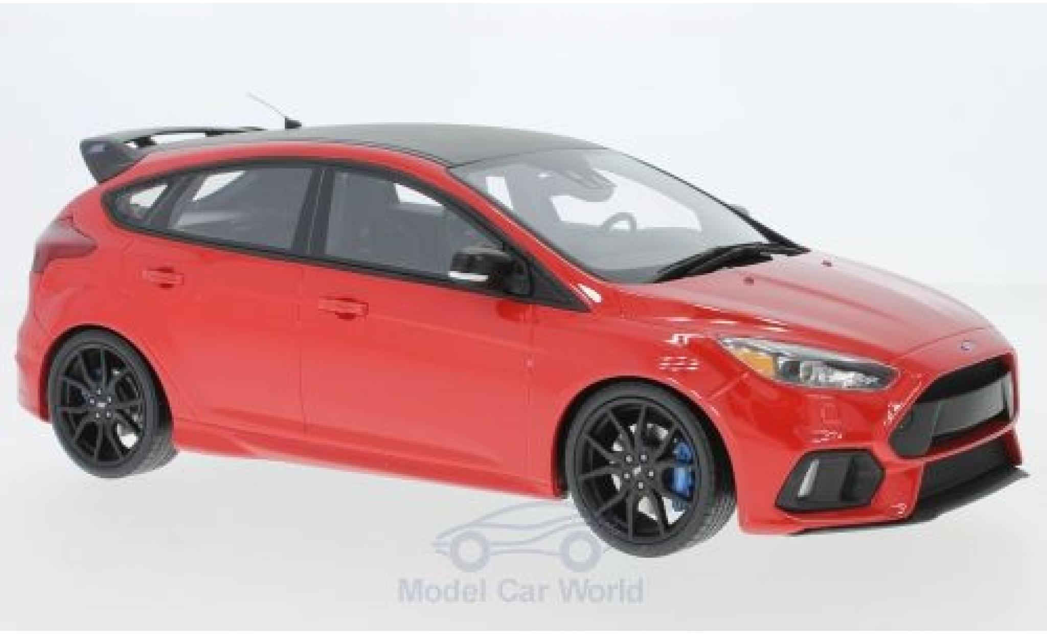Ford Focus 1/18 Ottomobile MK III RS rood/zwart 2018 modelauto