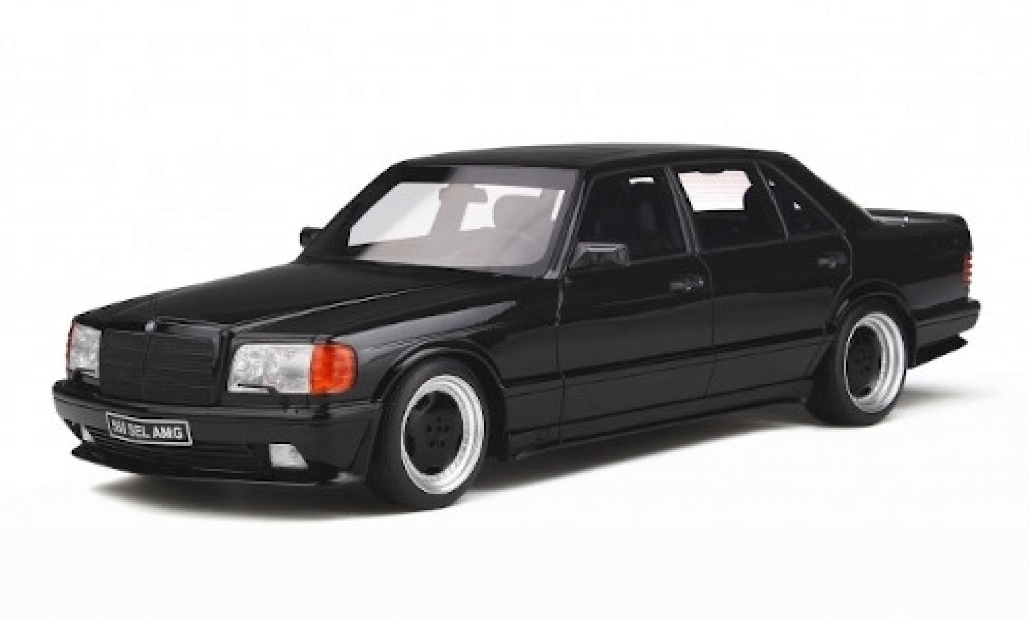 Mercedes 560 1/18 Ottomobile 6.0 SEL AMG (W126) metallic zwart modelauto