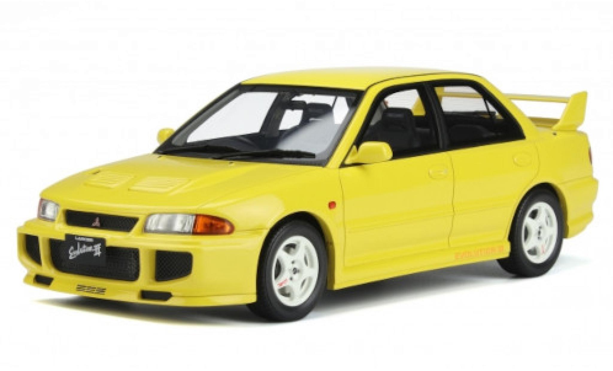 Mitsubishi Lancer 1/18 Ottomobile EVO III geel RHD 1995 modelauto