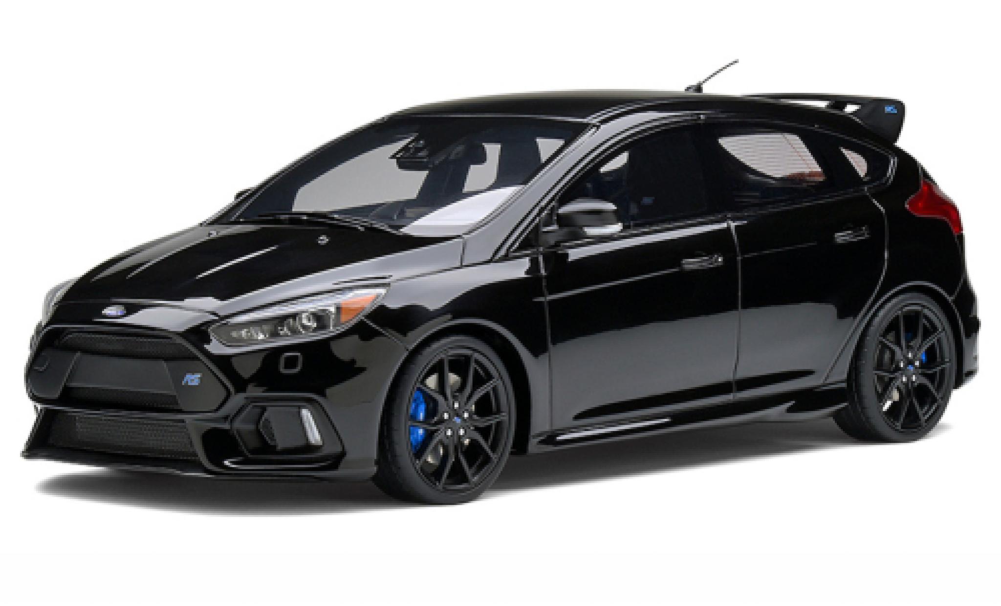 Ford Focus 1/18 Ottomobile MK III RS metallic zwart 2017 modelauto