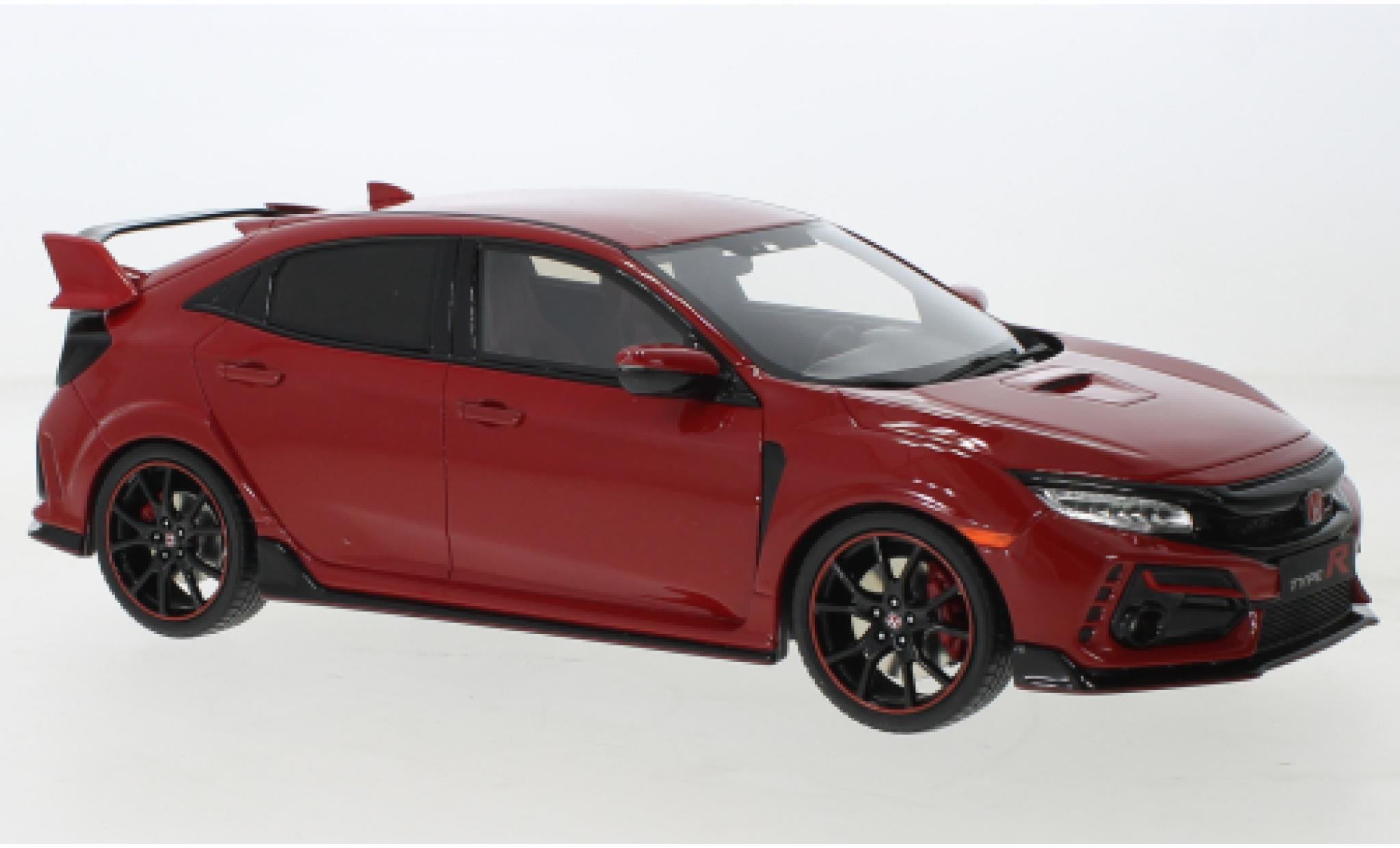 Honda Civic 1/18 Ottomobile (FK8) Type R GT Euro Spec metallic rood fonc&eacute; 2020 modelauto