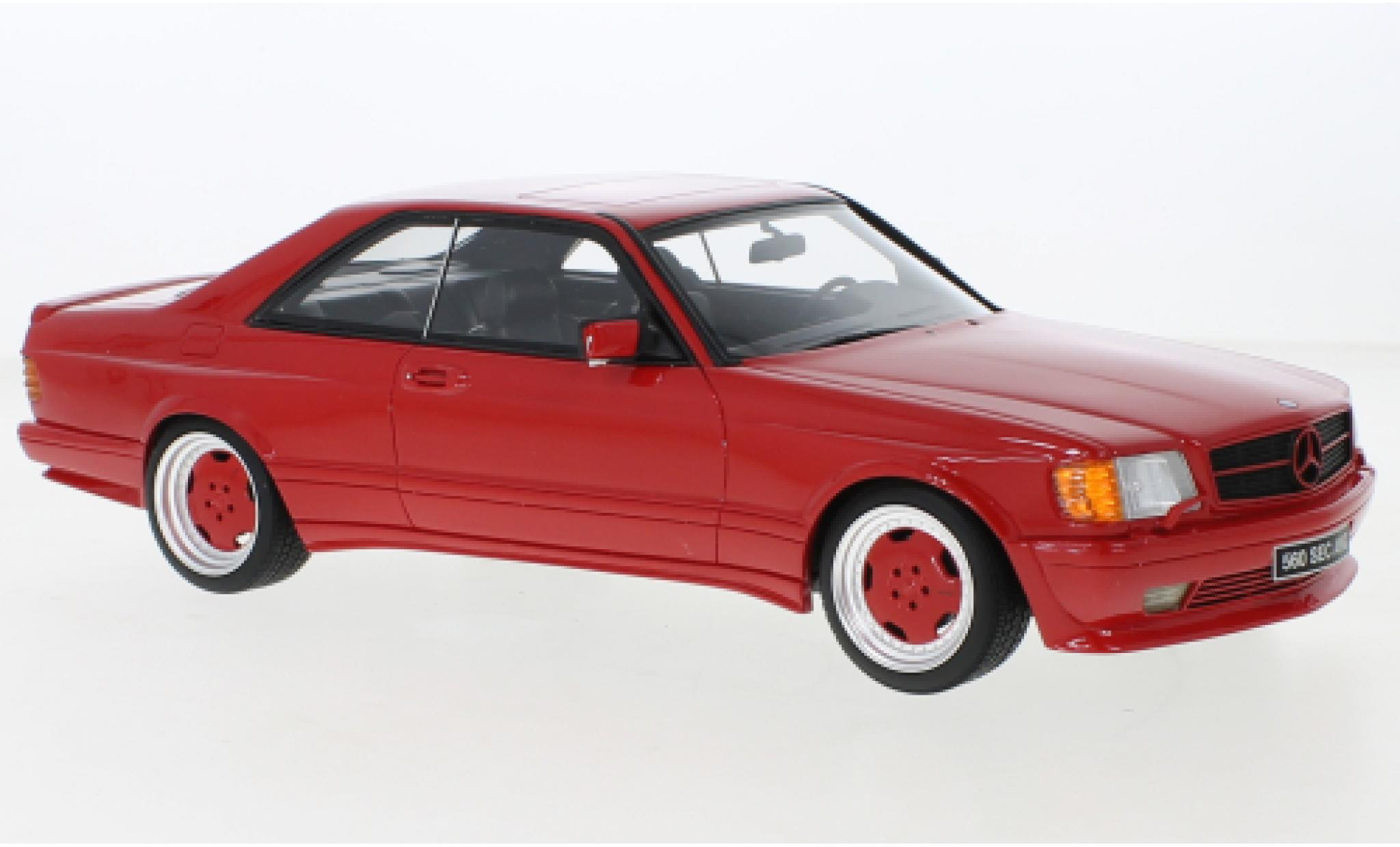Mercedes 560 1/18 Ottomobile SEC (C126) AMG Wide Body rood 1986 modelauto