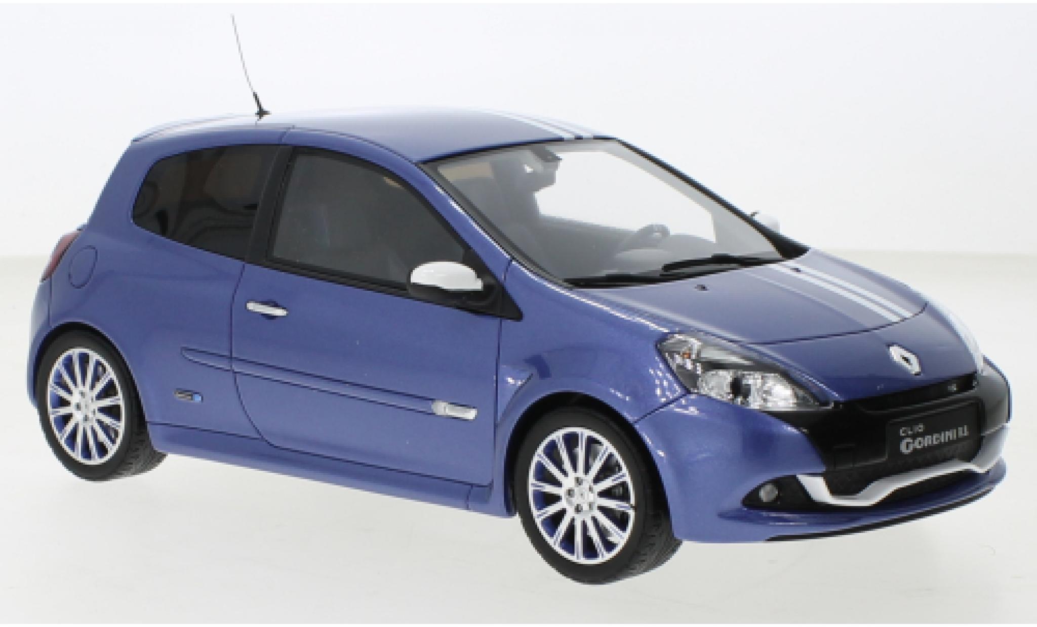 Renault Clio 1/18 Ottomobile 3 RS Gordini blauw 2012 modelauto