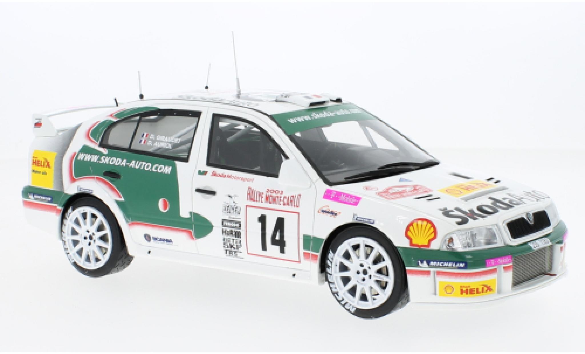 Skoda Octavia 1/18 Ottomobile WRC No.14 Motorsport Rallye WM Rallye Monte Carlo 2003 modelauto