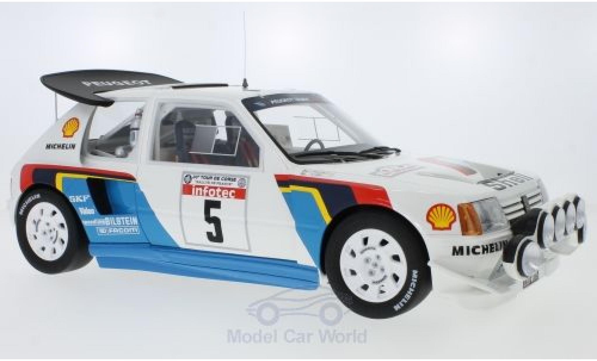 Peugeot 205 1/18 Ottomobile T16 Evo 2 No.5 Talbot Sport Rallye WM Rallye Tour de Corse 1986 B.Saby/J-F.Fauchille modelauto