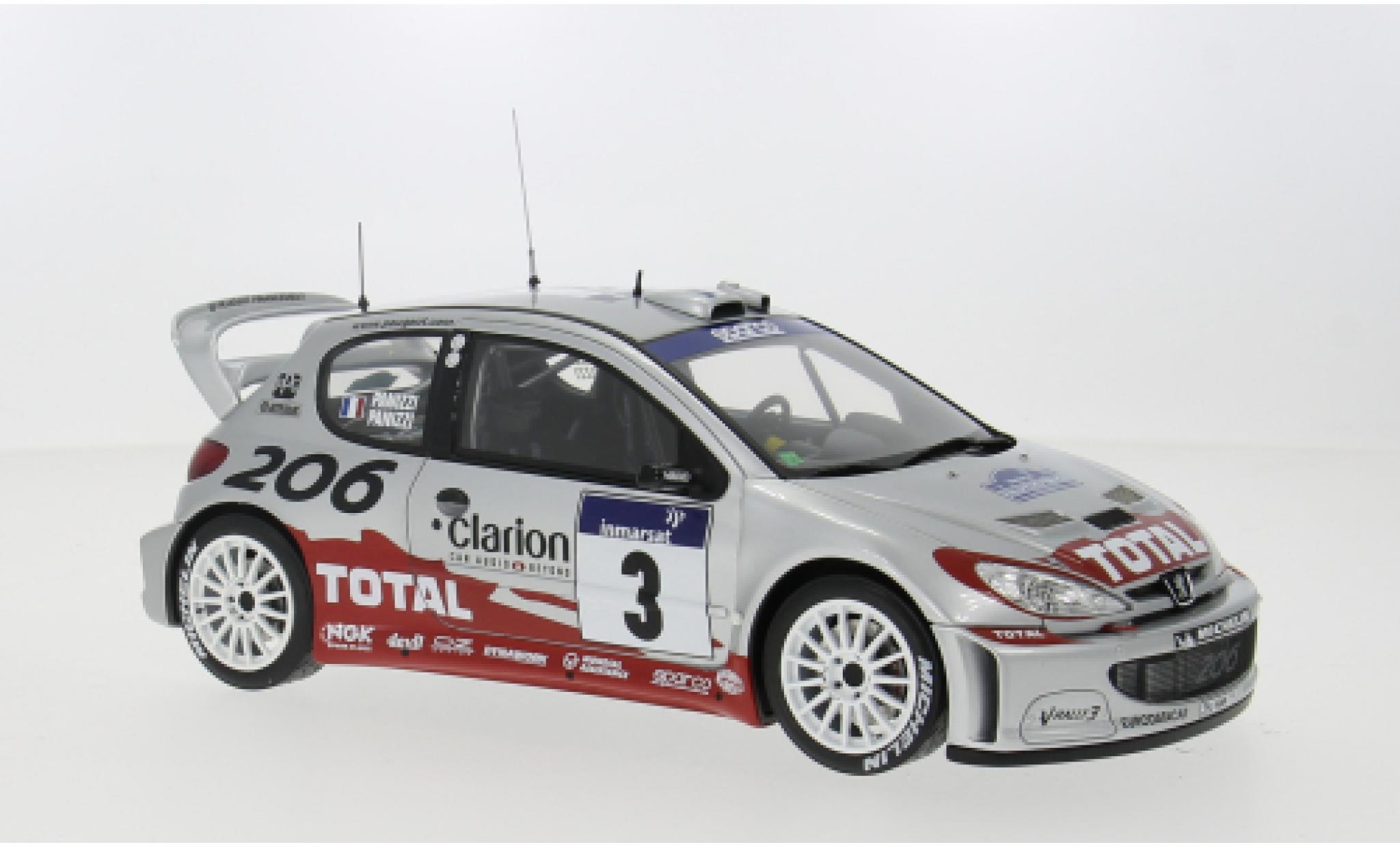 Peugeot 206 1/18 Ottomobile WRC Tour de Corse 2002 #15 1:18 modelauto