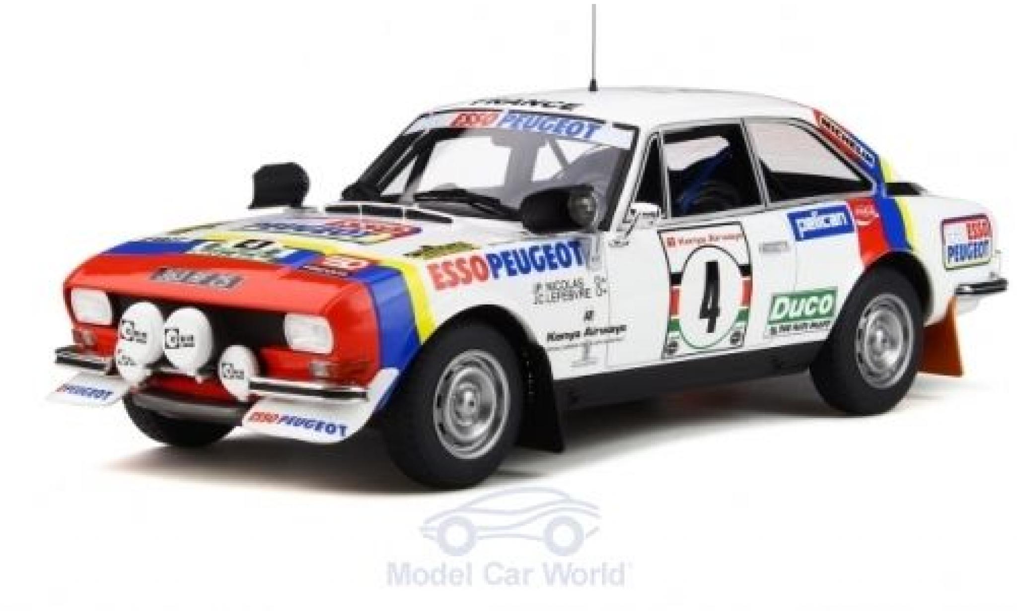 Peugeot 504 1/18 Ottomobile Gr.4 Coupe V6 No.4 Rallye WM Safari Rallye 1978 J.P.Nicolas/J.C.Lefebvre modelauto