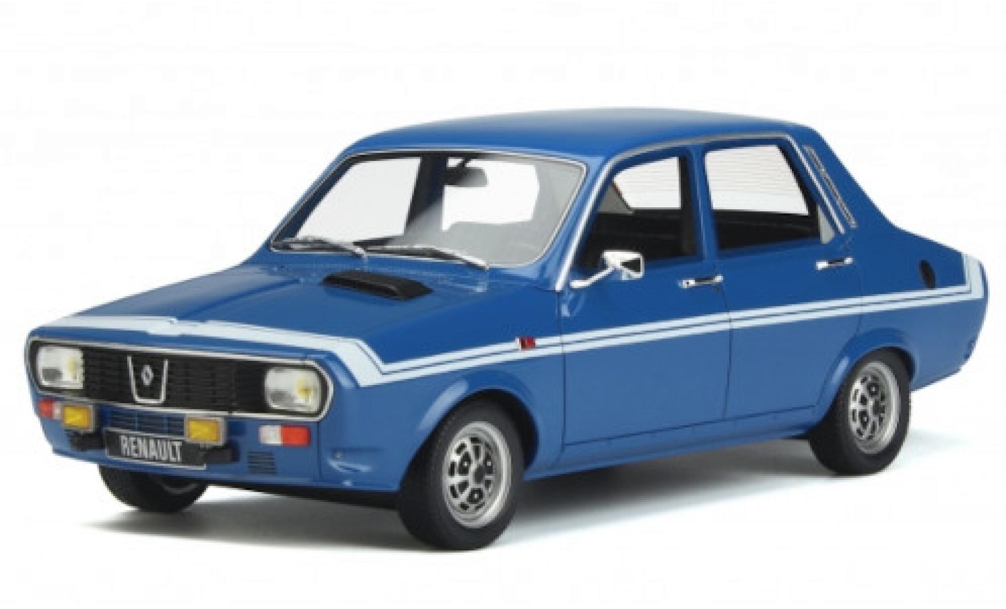 Renault 12 1/18 Ottomobile Gordini blauw/wit 1970 modelauto