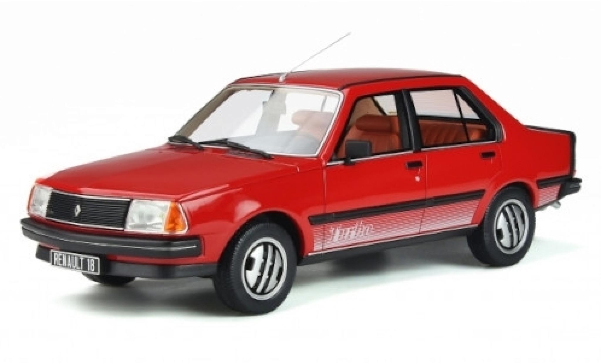 Renault 18 1/18 Ottomobile Turbo rood 1981 modelauto