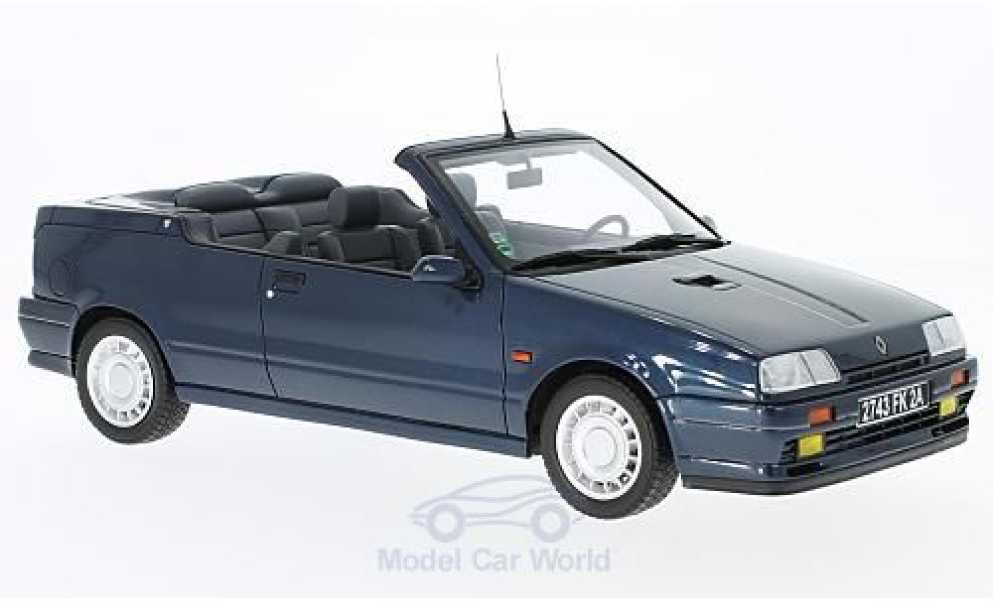 Renault 19 1/18 Ottomobile 16S Cabriolet metallic blauw modelauto