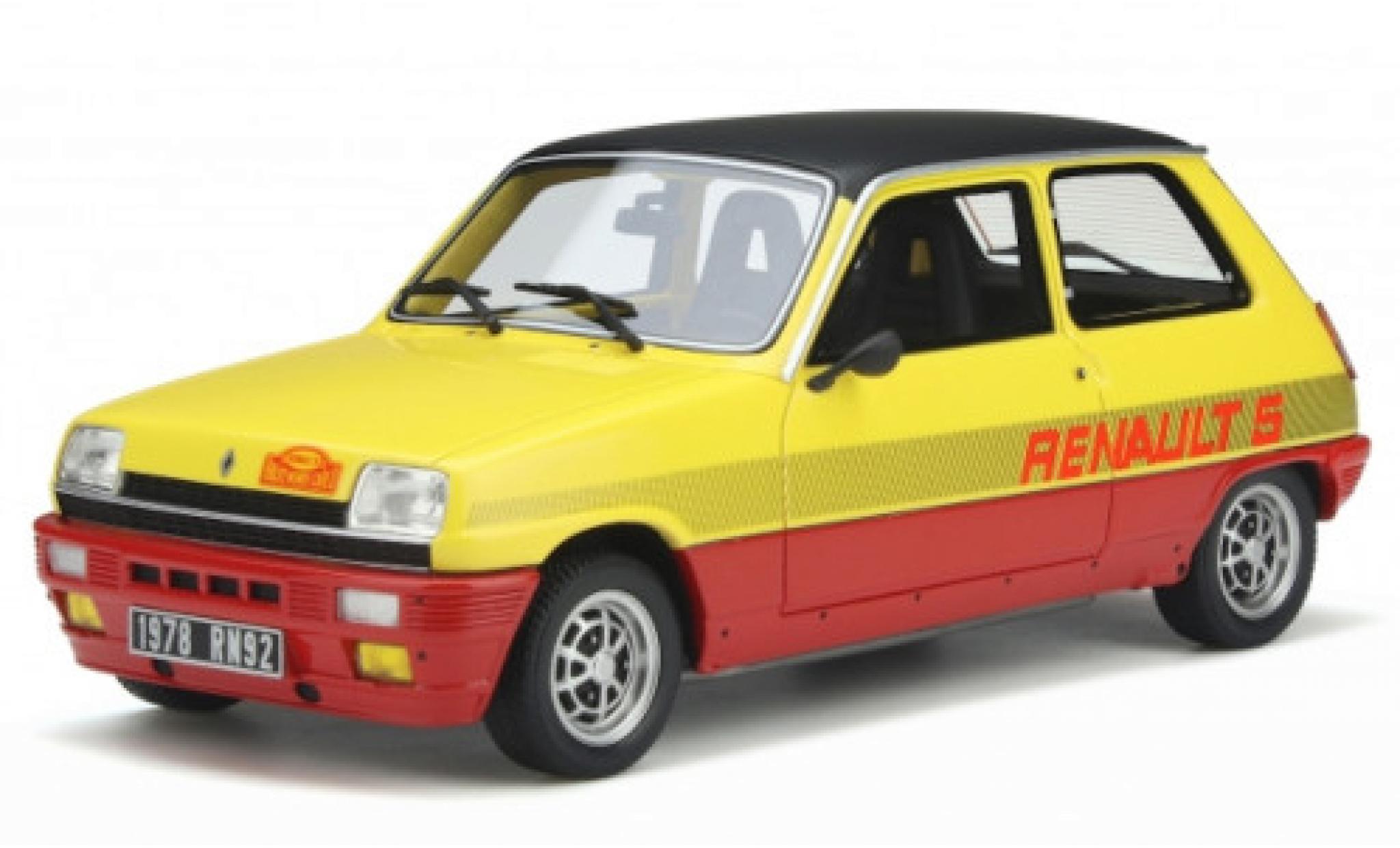 Renault 5 1/18 Ottomobile TS Monte Carlo geel/rood 1978 modelauto