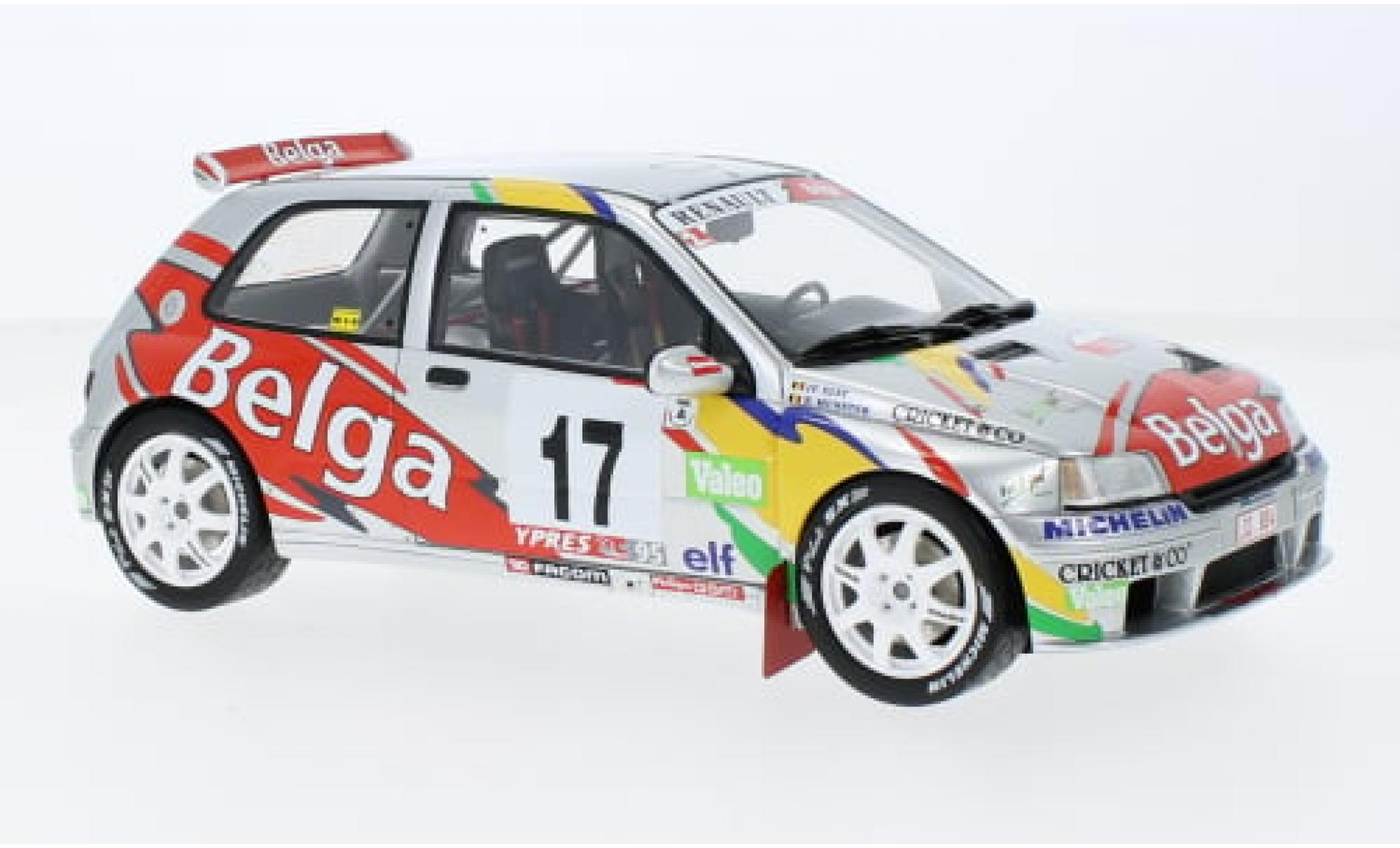Renault Clio 1/18 Ottomobile Maxi Kit Car No.17 Belga Rallye Ypres 1995 1:18 modelauto