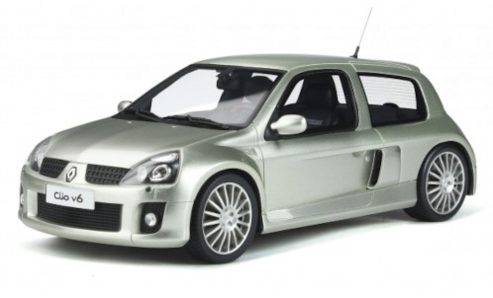 Renault Clio 1/18 Ottomobile V6 Phase 2 grijs 2003 modelauto