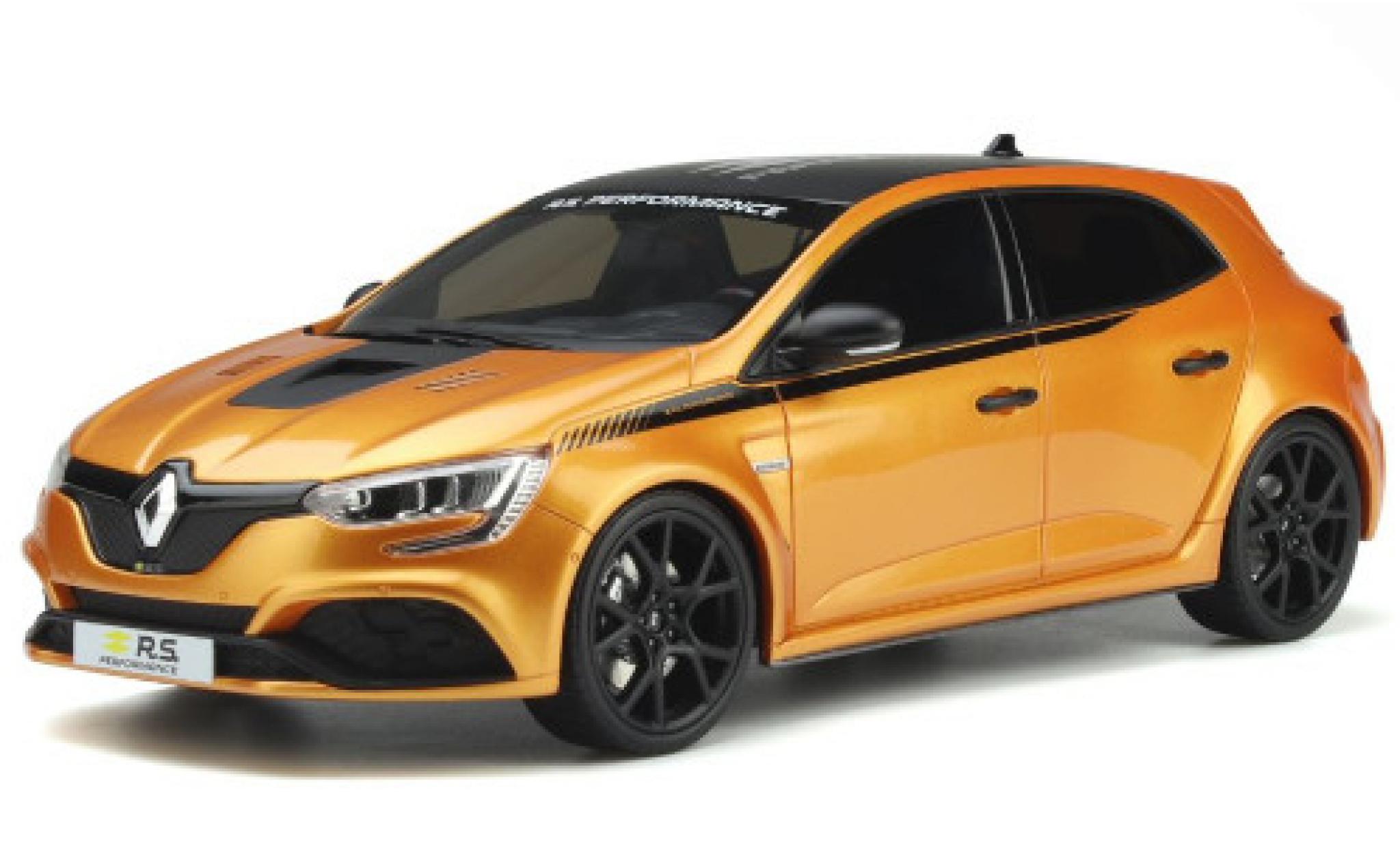 Renault Megane 1/18 Ottomobile IV R.S. Performance Kit metallic oranje/Dekor 2020 modelauto