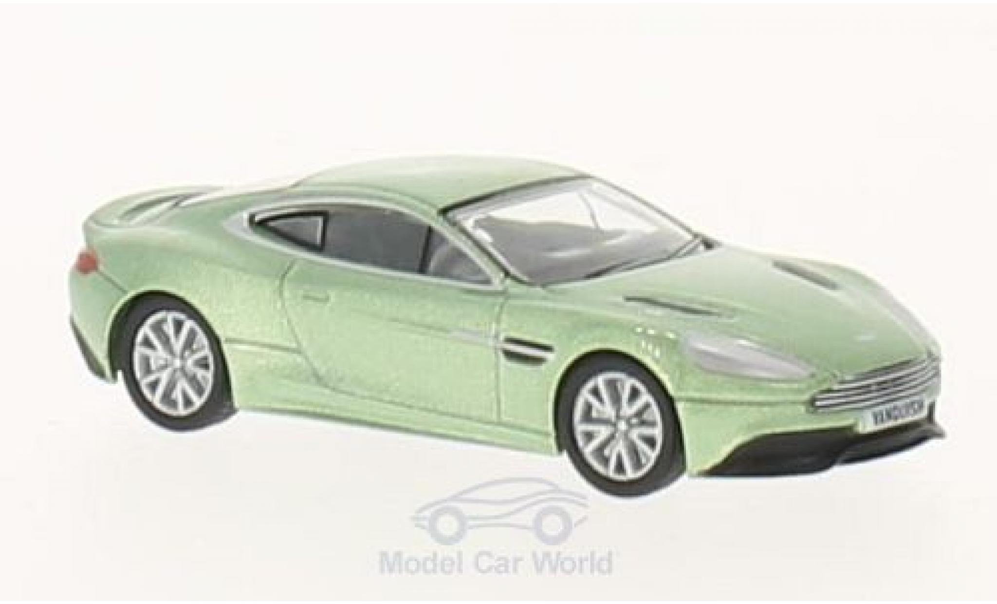 Aston Martin Vanquish 1/76 Oxford metallic groen RHD modelauto