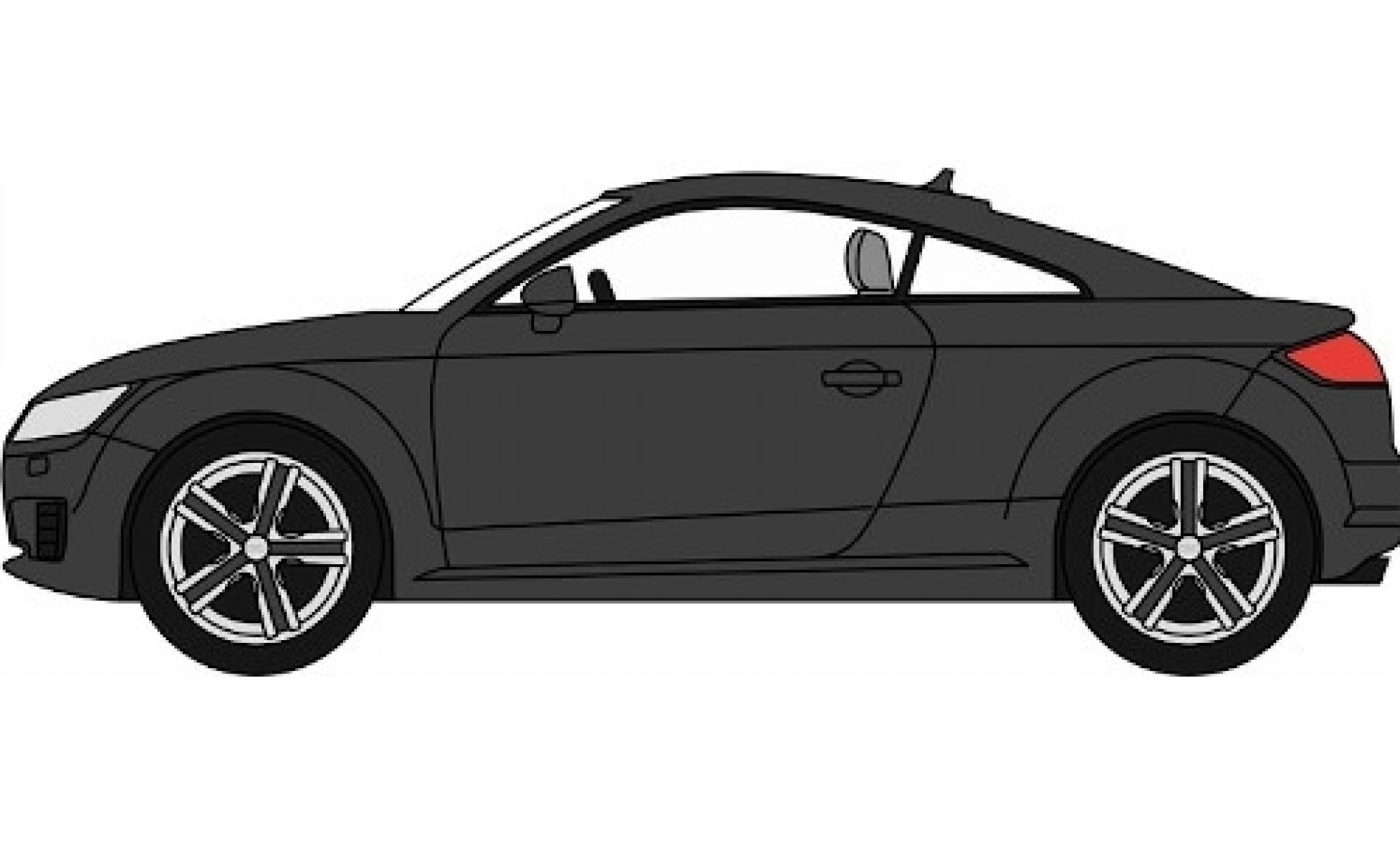 Audi TT 1/76 Oxford Coupe zwart modelauto