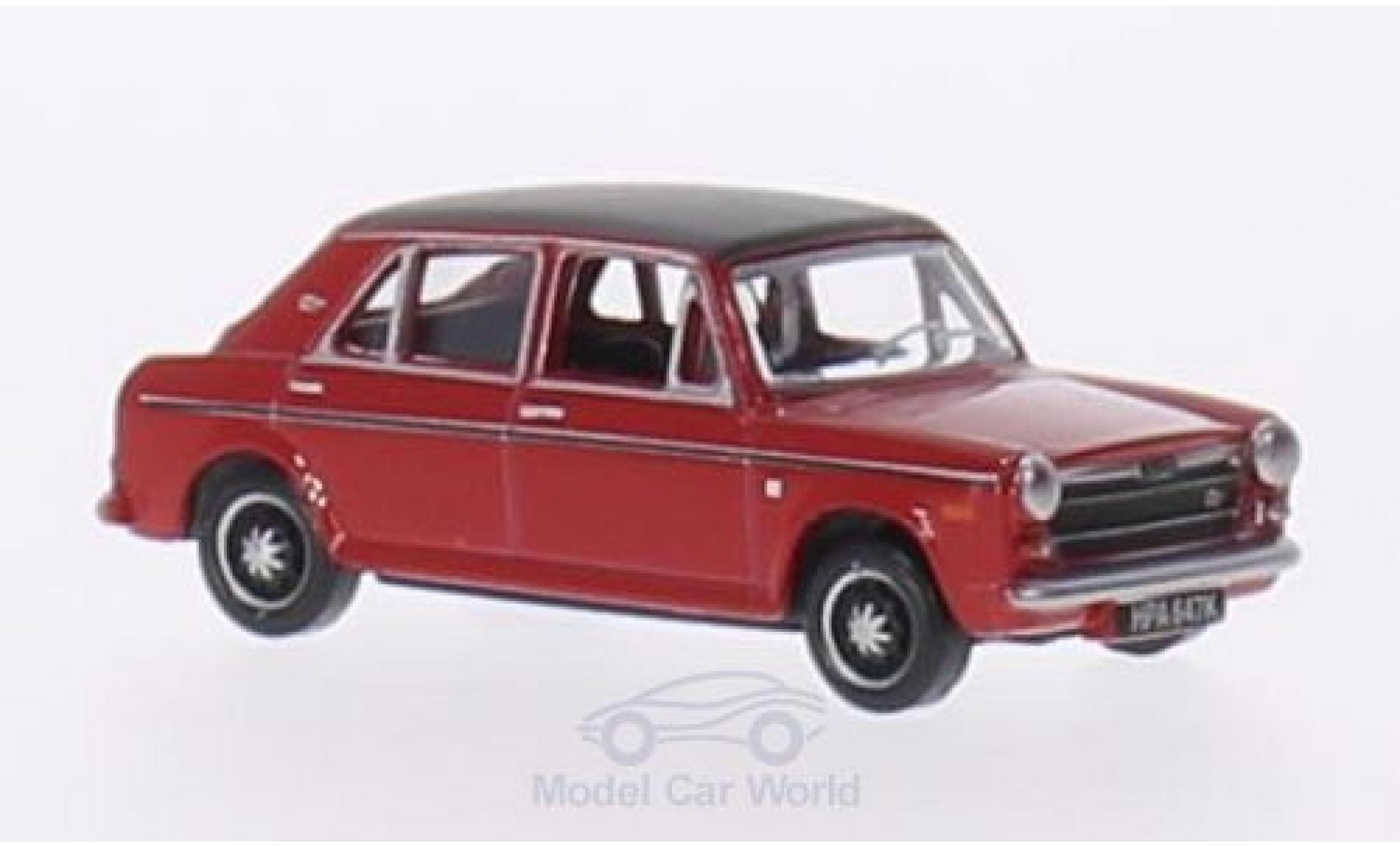 Austin 1300 1/76 Oxford rood/matt-zwart RHD modelauto