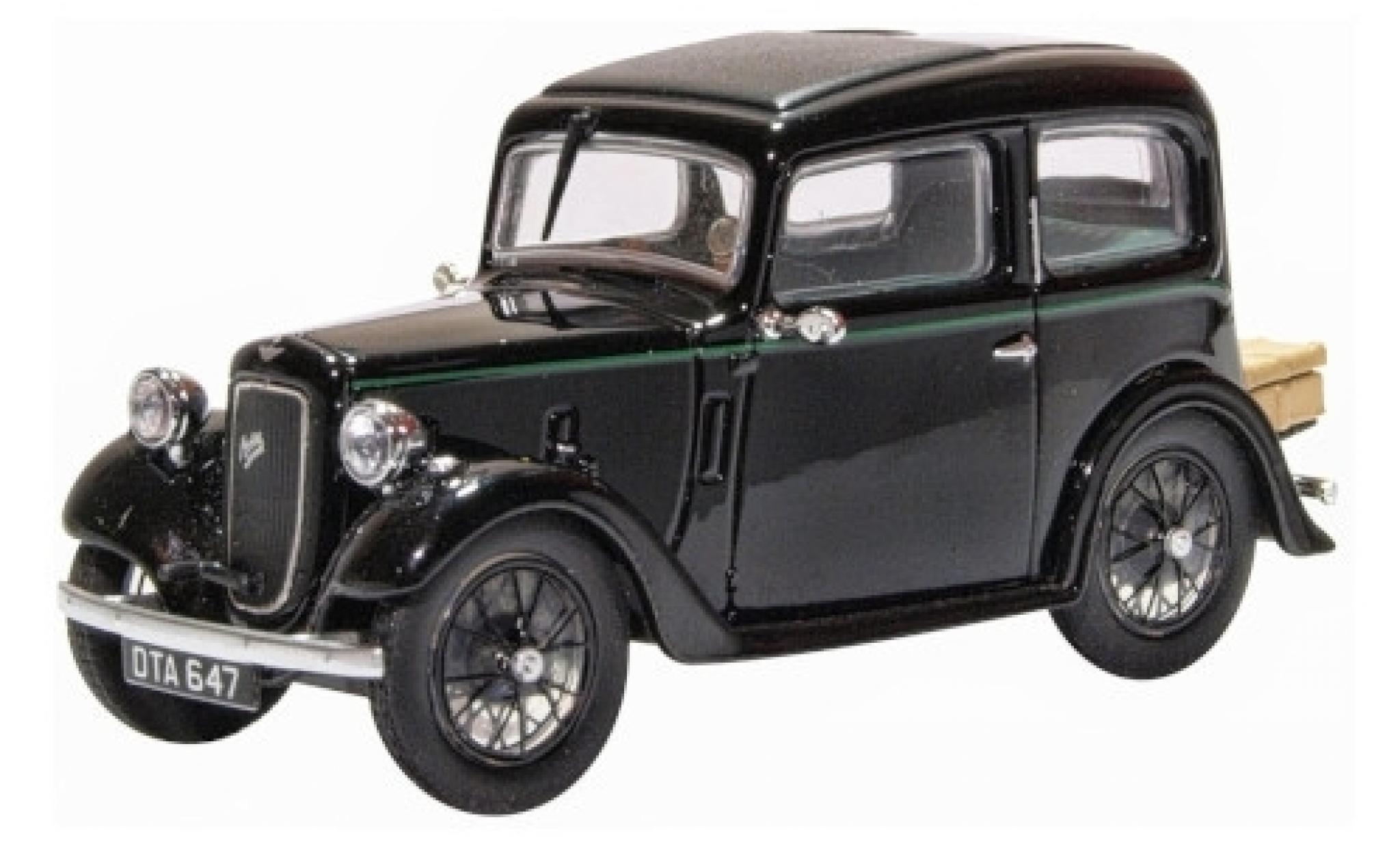 Austin 7 1/43 Oxford Ruby Saloon zwart RHD modelauto