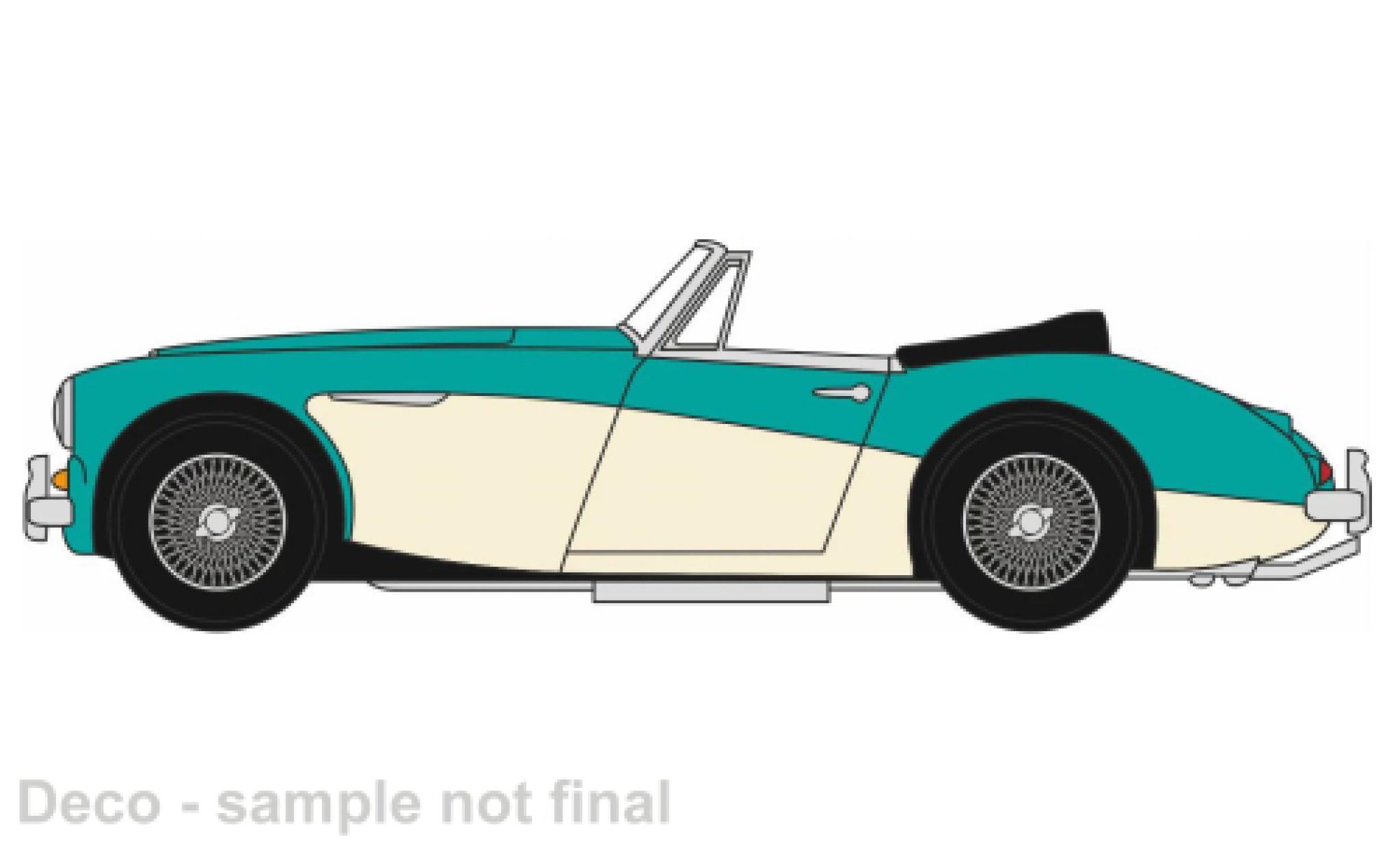 Austin Healey 3000 1/76 Oxford turquoise/beige 1:76 modelauto