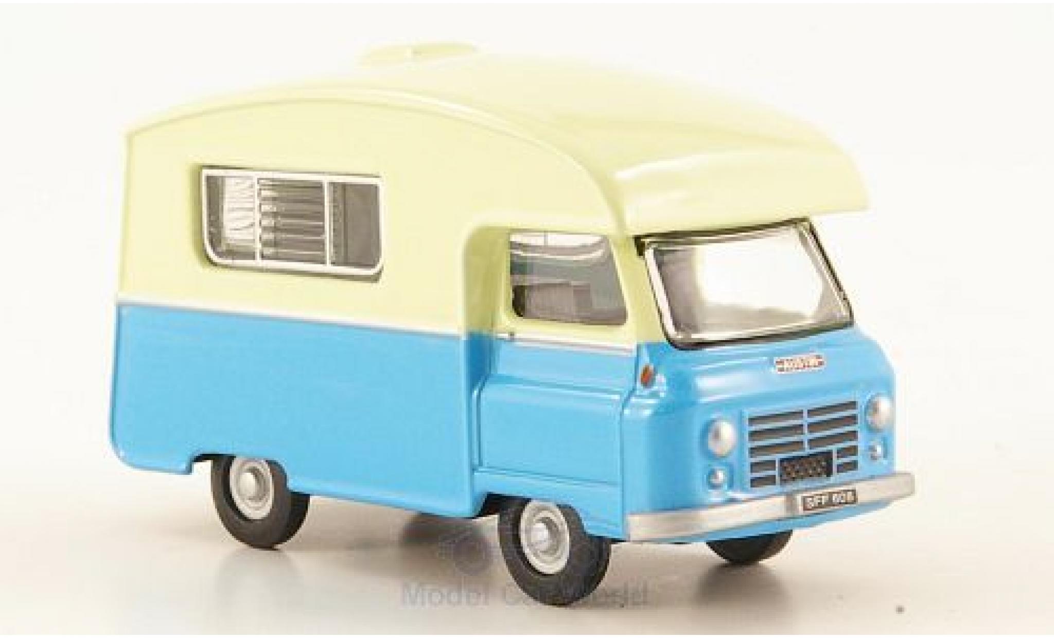 Austin J2 1/76 Oxford Paralanian blauw/beige modelauto