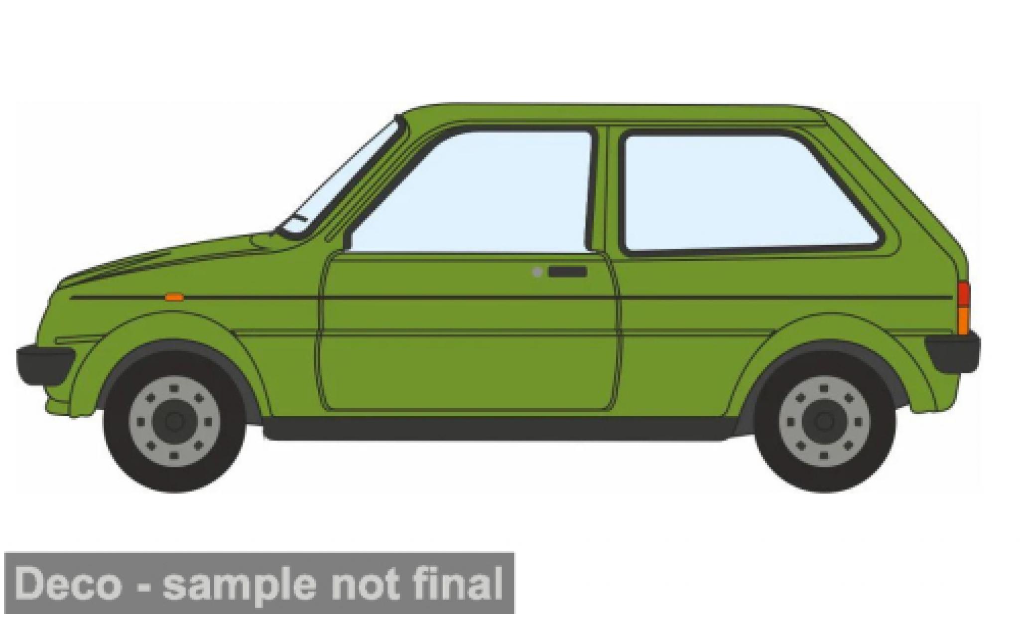 Austin Mini 1/76 Oxford Metro groen 1:76 modelauto