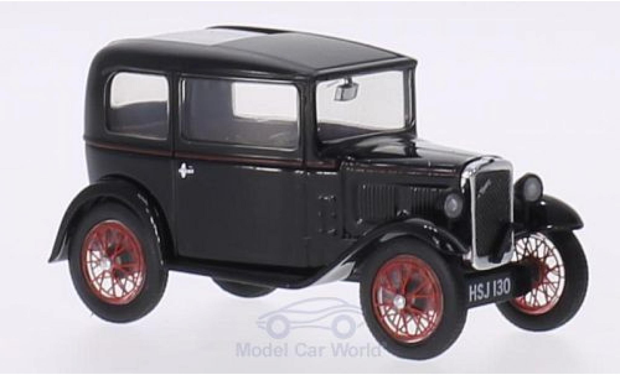 Austin Seven 1/43 Oxford RN Saloon zwart/rood RHD modelauto