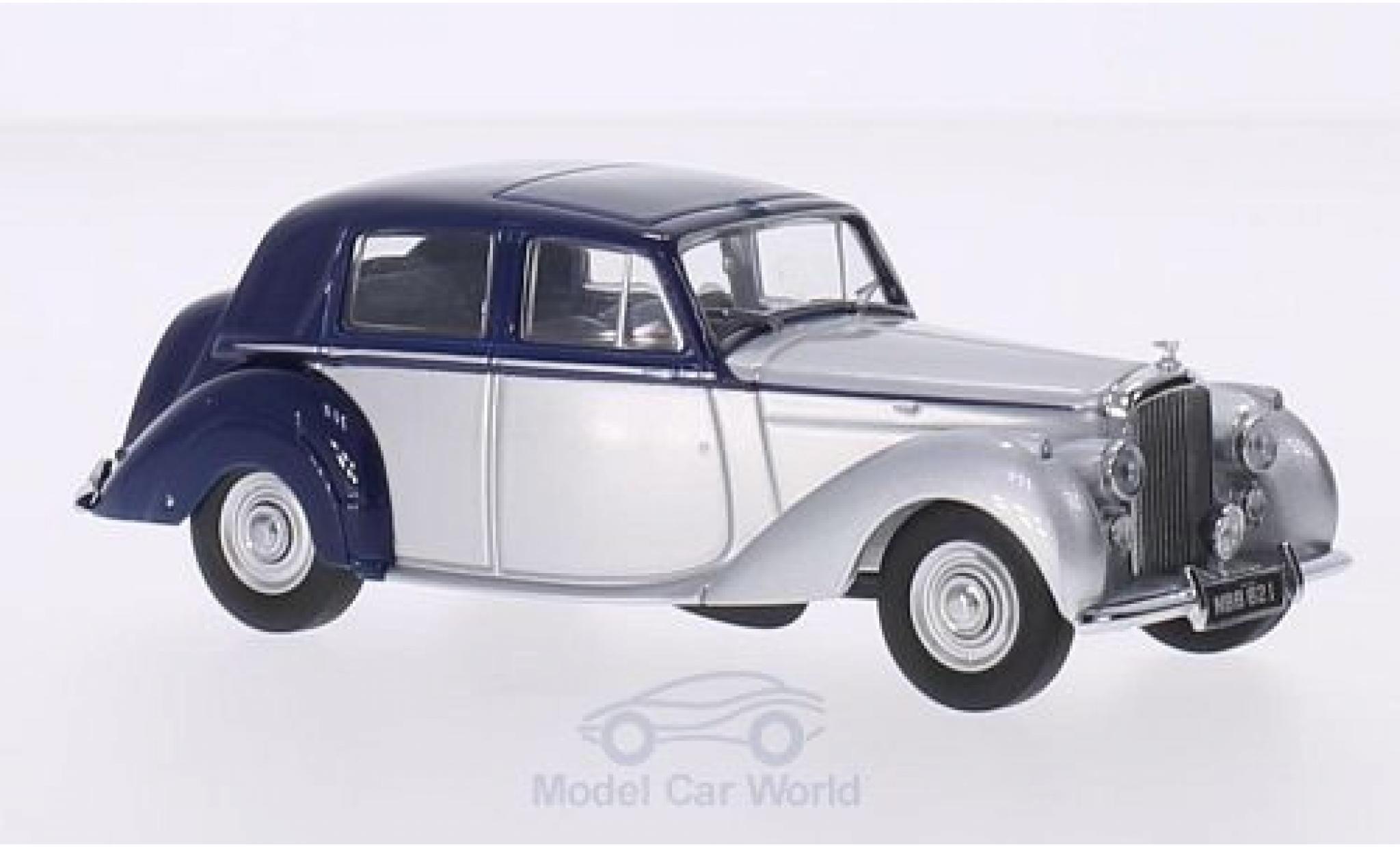 Bentley Mark 6 1/43 Oxford MK VI blauw/grijs RHD modelauto