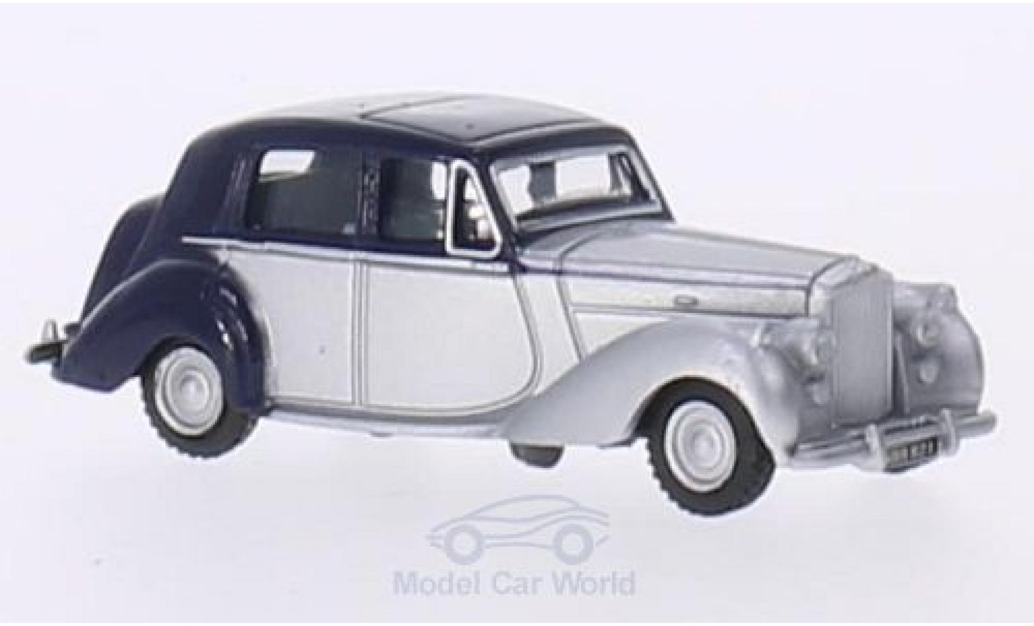 Bentley Mark 6 1/76 Oxford MkVI blauw/grijs RHD modelauto