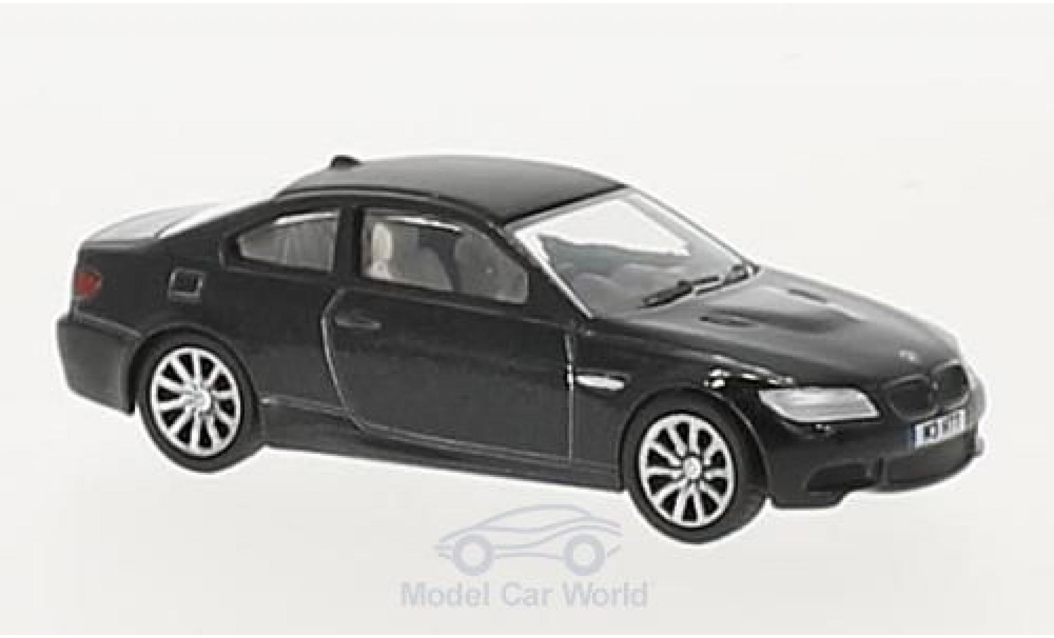 Bmw M3 1/76 Oxford (E92) Coupe metallic zwart RHD modelauto