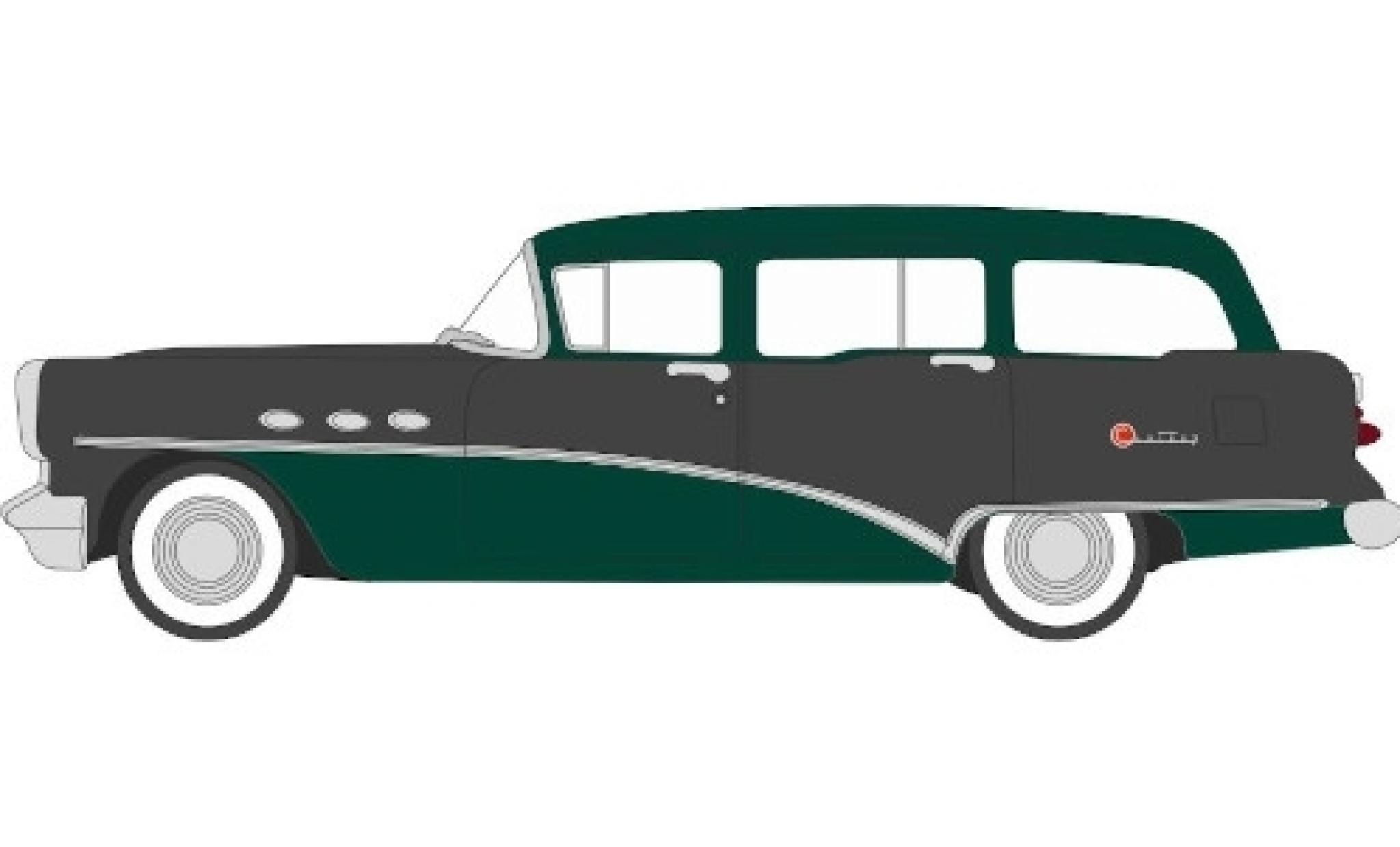Buick Century 1/87 Oxford Station Wagon groen/grijs 1954 modelauto