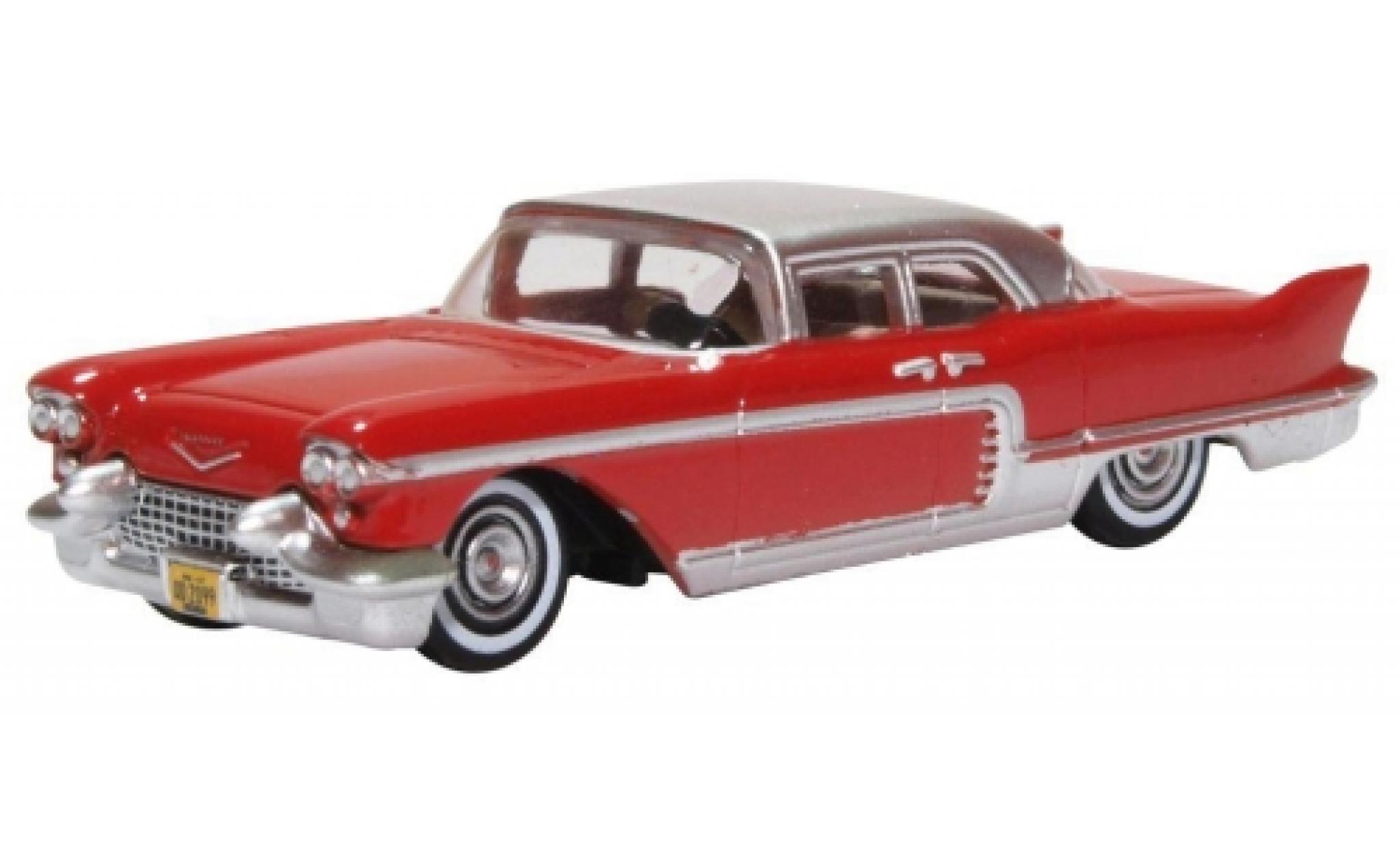 Cadillac Eldorado 1/87 Oxford Brougham rood/grijs 1957 modelauto