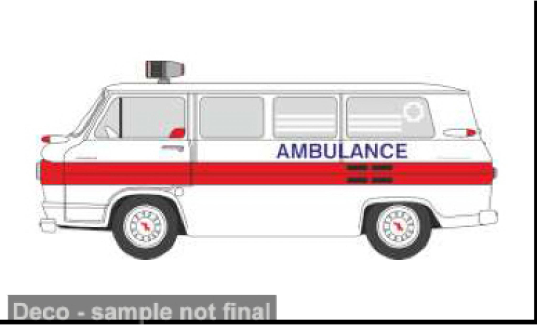 Chevrolet Corvair 1/87 Oxford Greenbrier Amblewagon 1962 Ambulance 1:87 modelauto