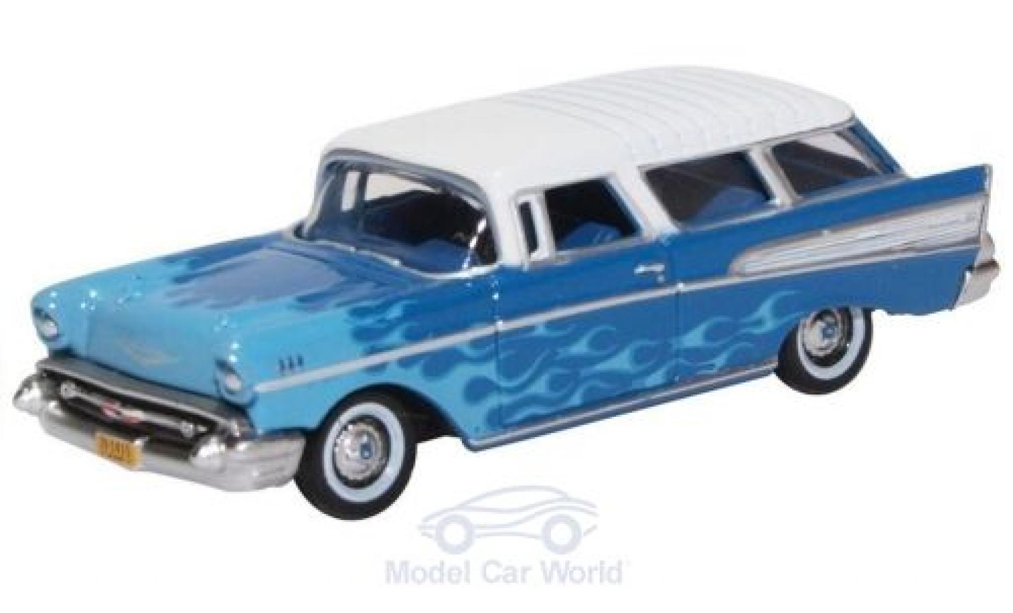 Chevrolet Nomad 1/87 Oxford blauw/blauw 1957 Hot Rod modelauto