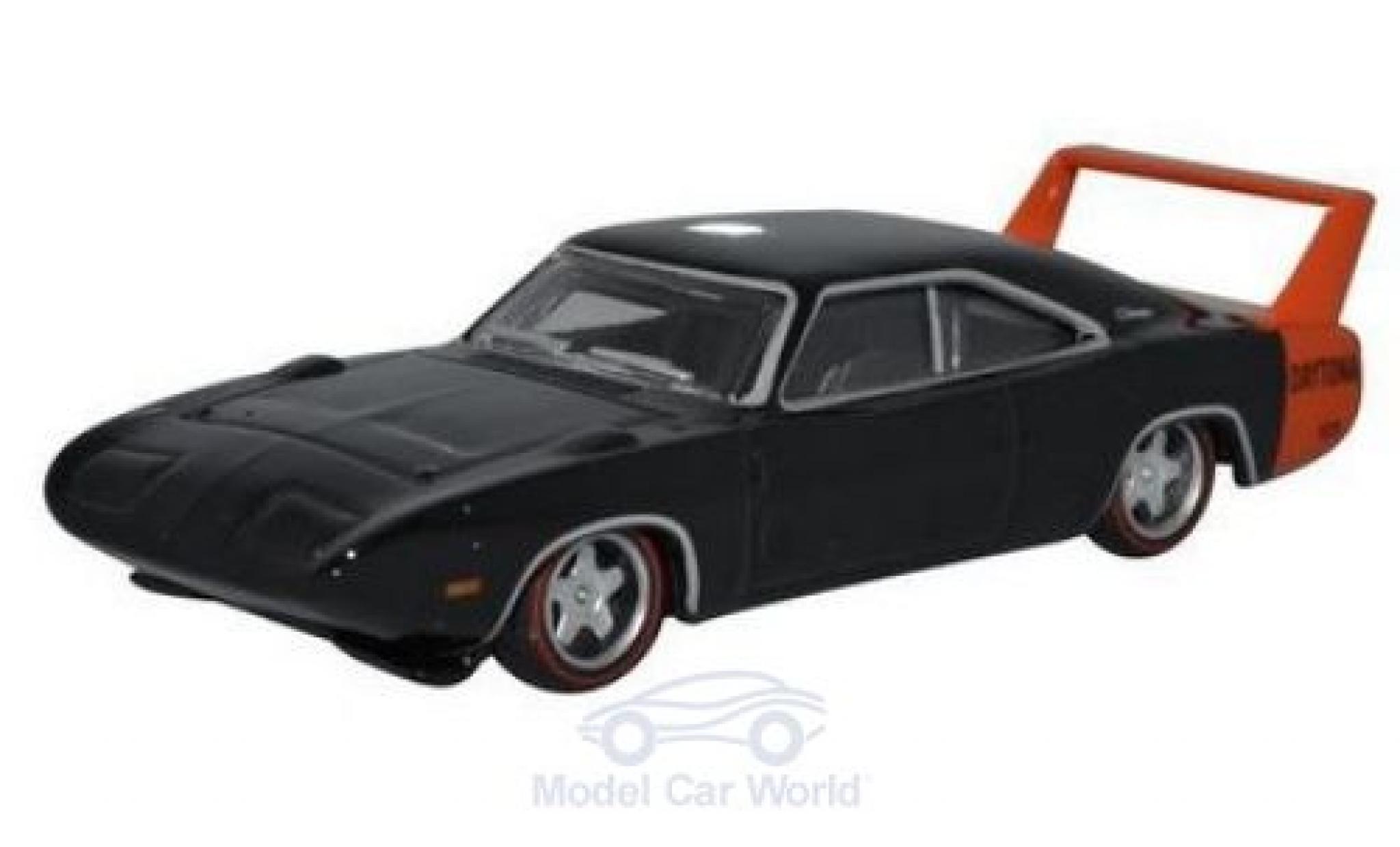 Dodge Charger 1/87 Oxford Daytona zwart 1969 modelauto