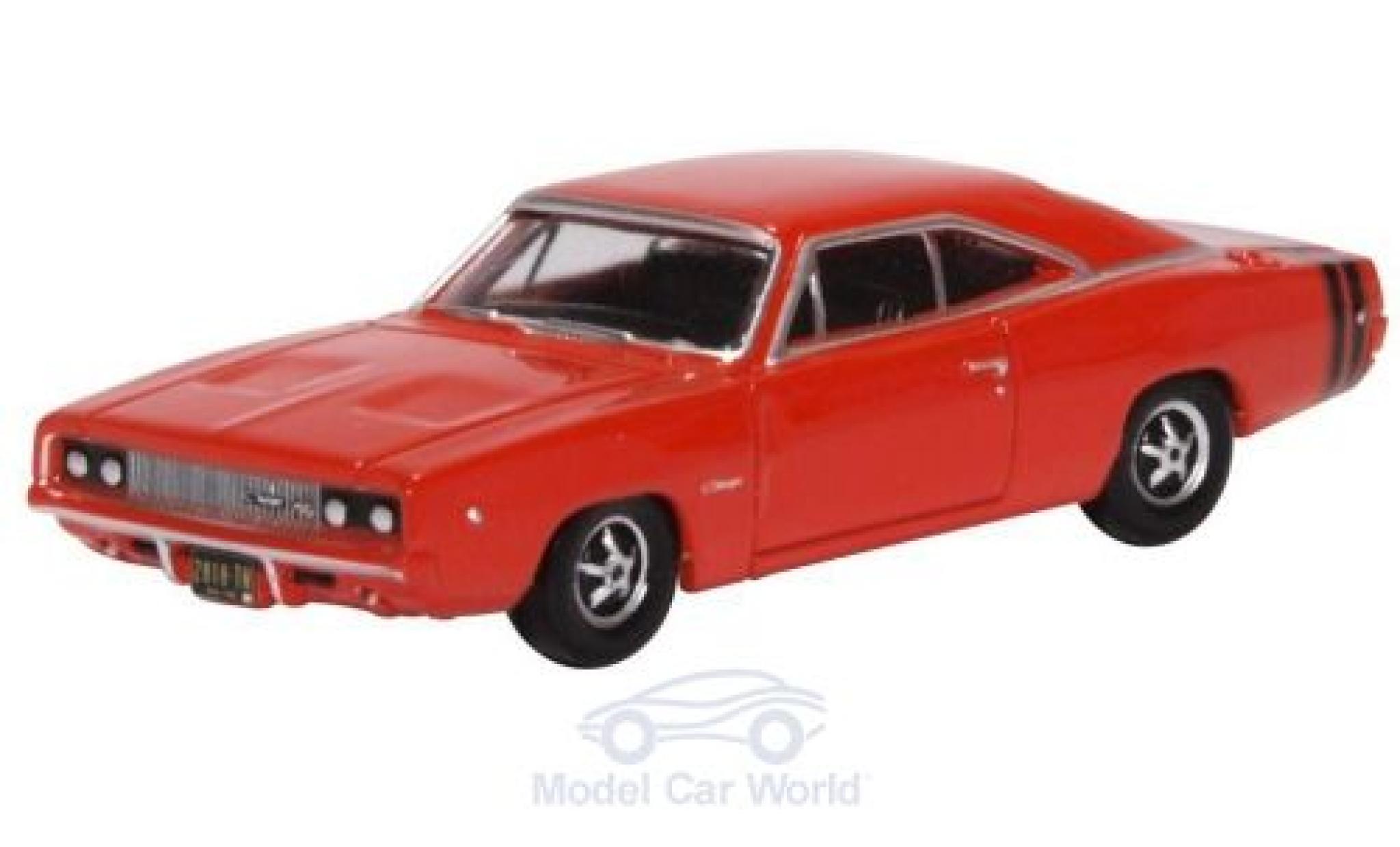 Dodge Charger 1/87 Oxford rood 1968 modelauto