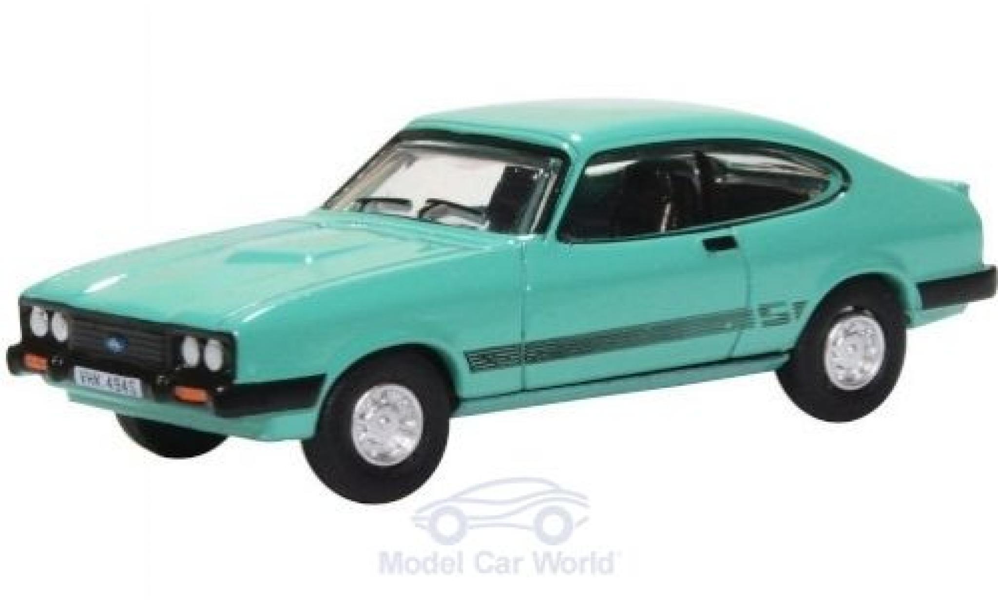 Ford Capri 1/76 Oxford MKIII 3.0 S groen modelauto