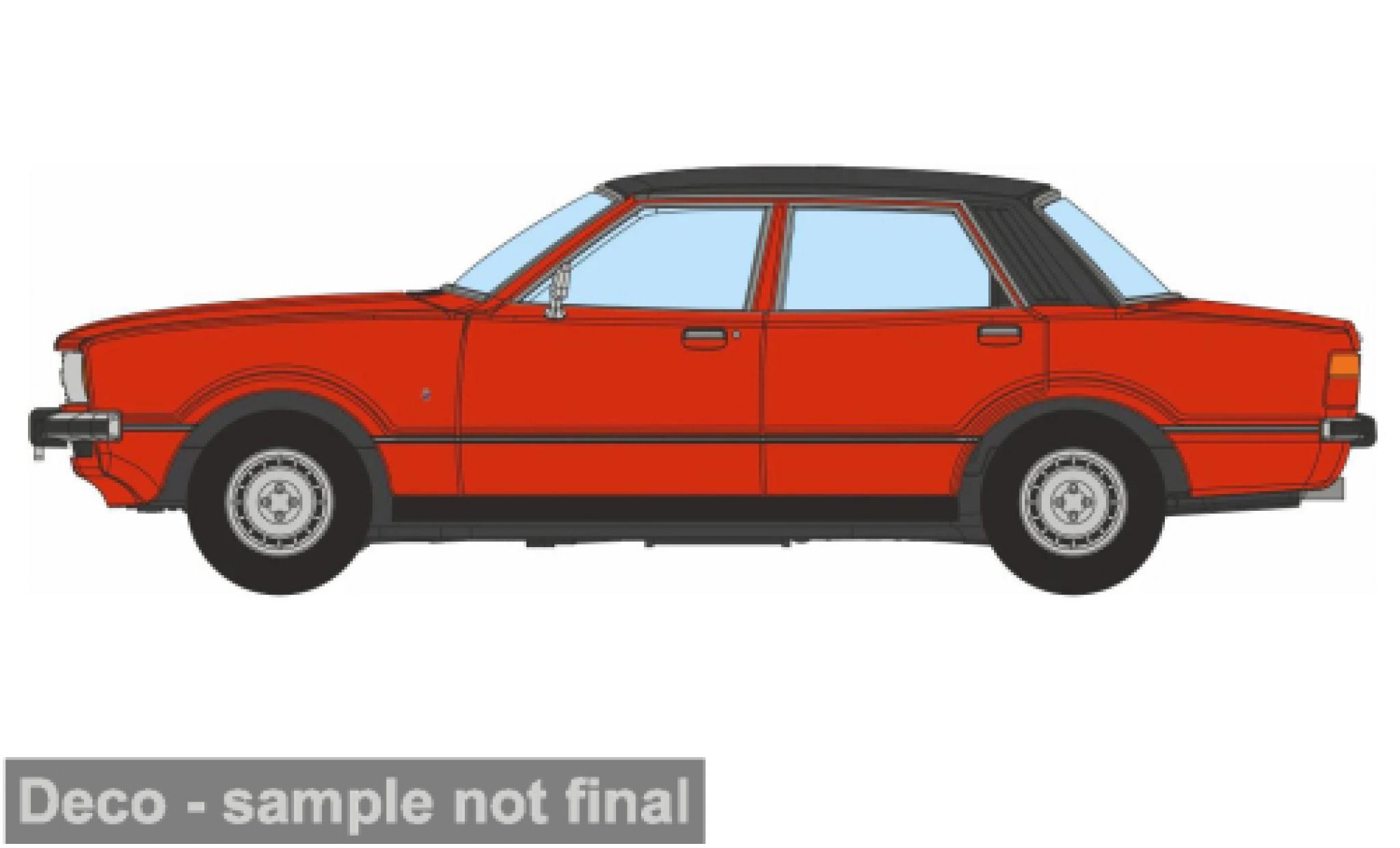 Ford Cortina 1/76 Oxford Mk4 rood 1:76 modelauto