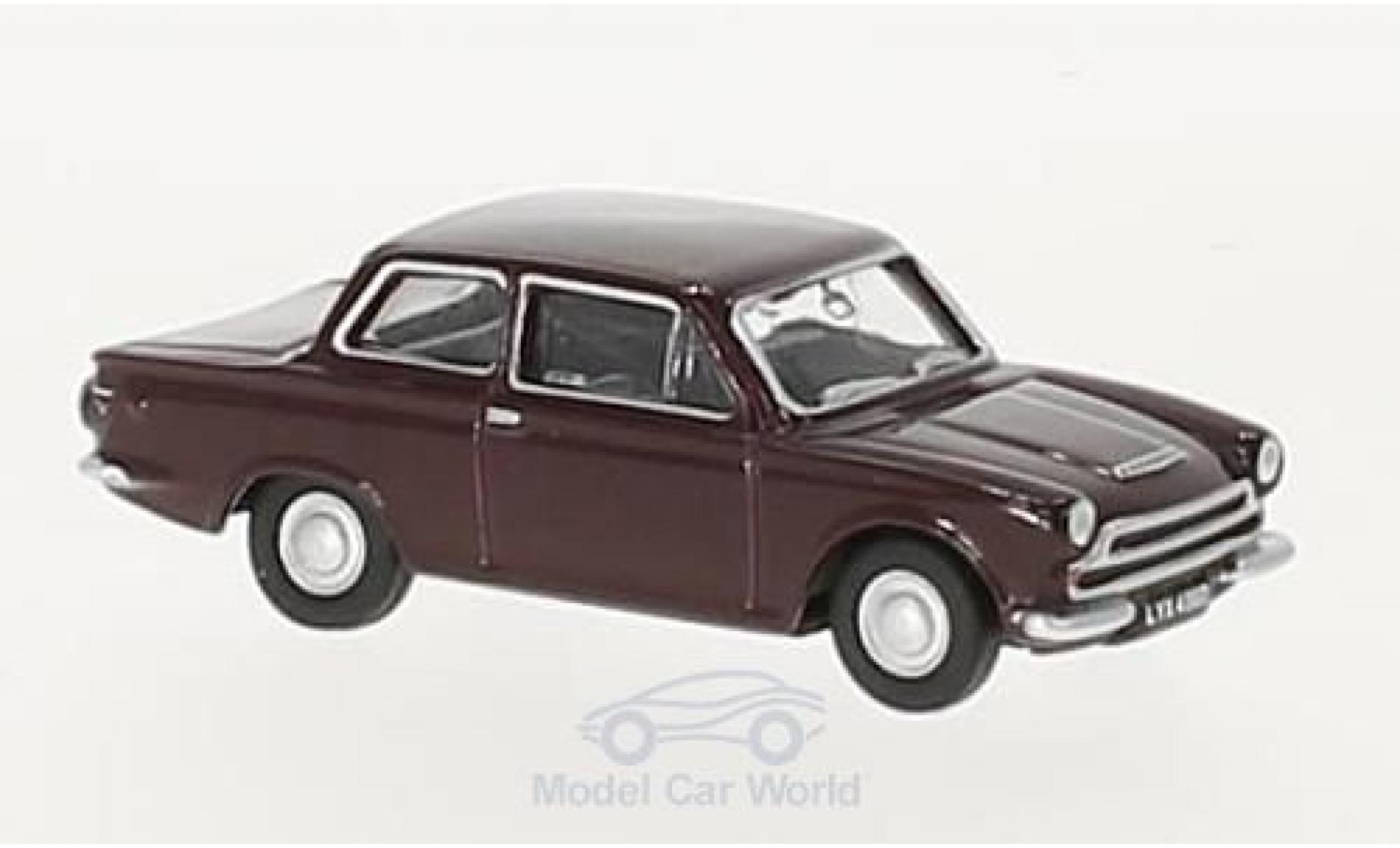 Ford Cortina 1/76 Oxford MKI rood RHD modelauto