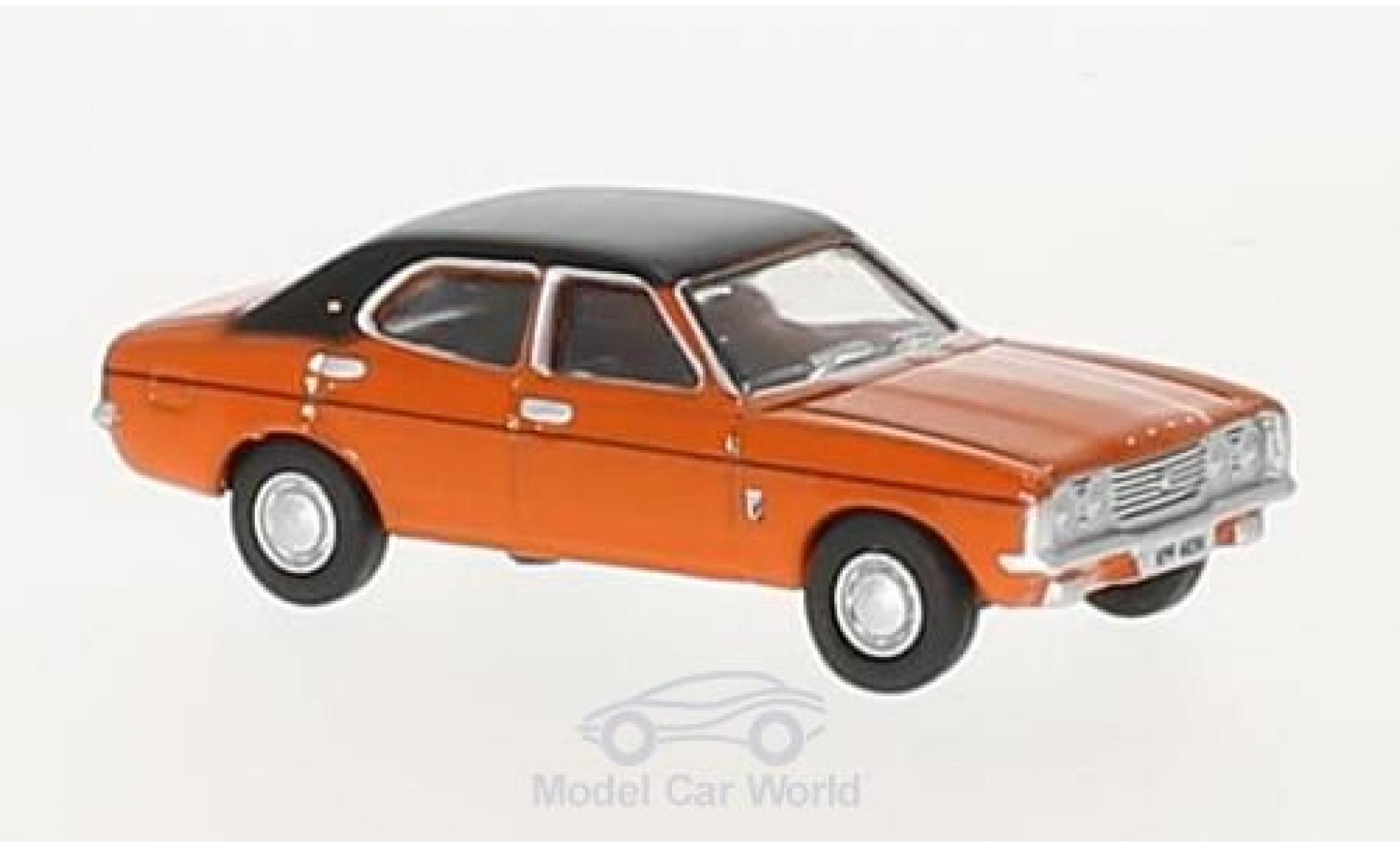 Ford Cortina 1/76 Oxford MKIII oranje/zwart RHD modelauto