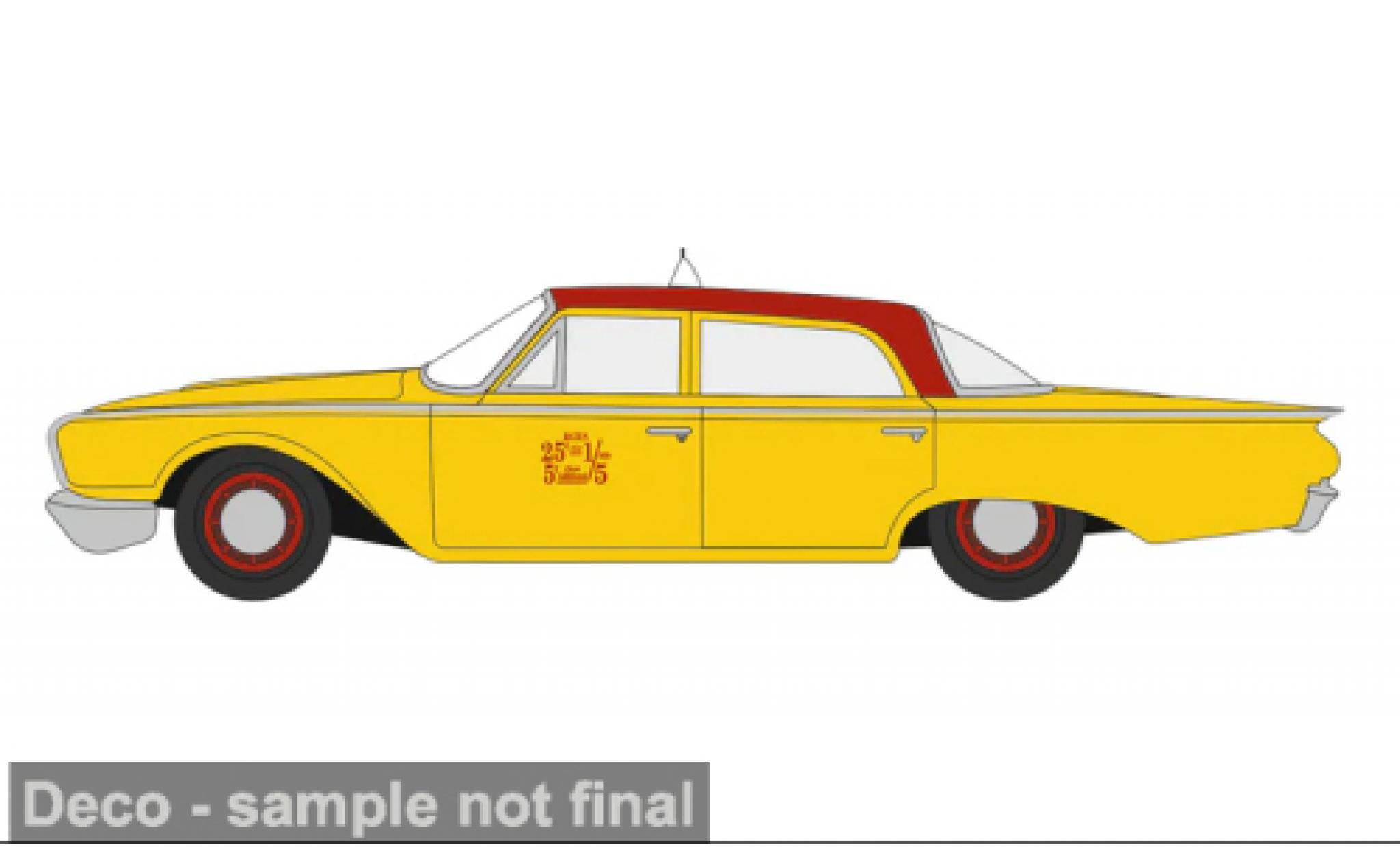 Ford Fairline 1/87 Oxford Sedan 1960 NYC Taxi 1:87 modelauto