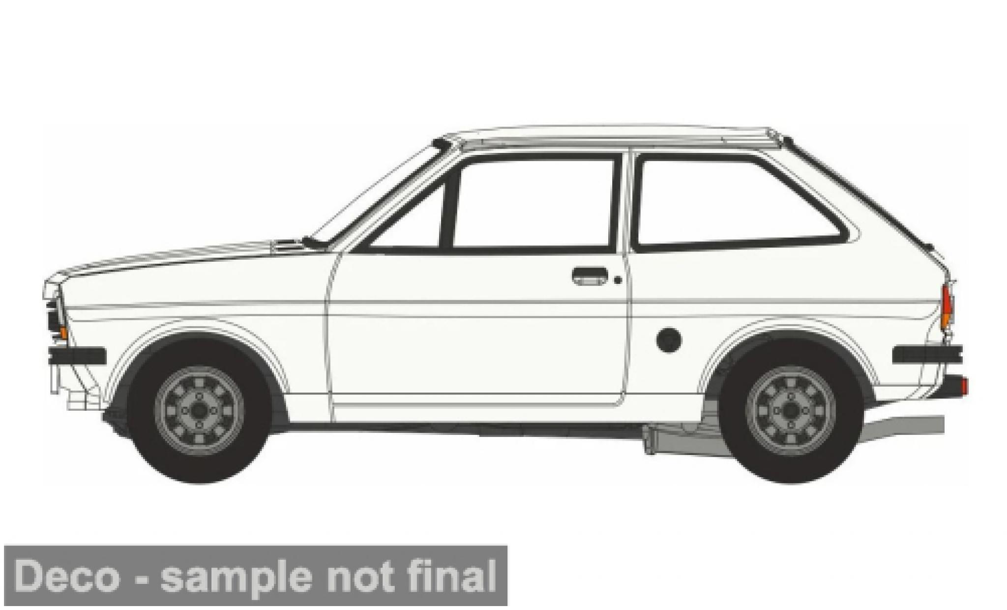 Ford Fiesta 1/76 Oxford MK I wit 1:76 modelauto