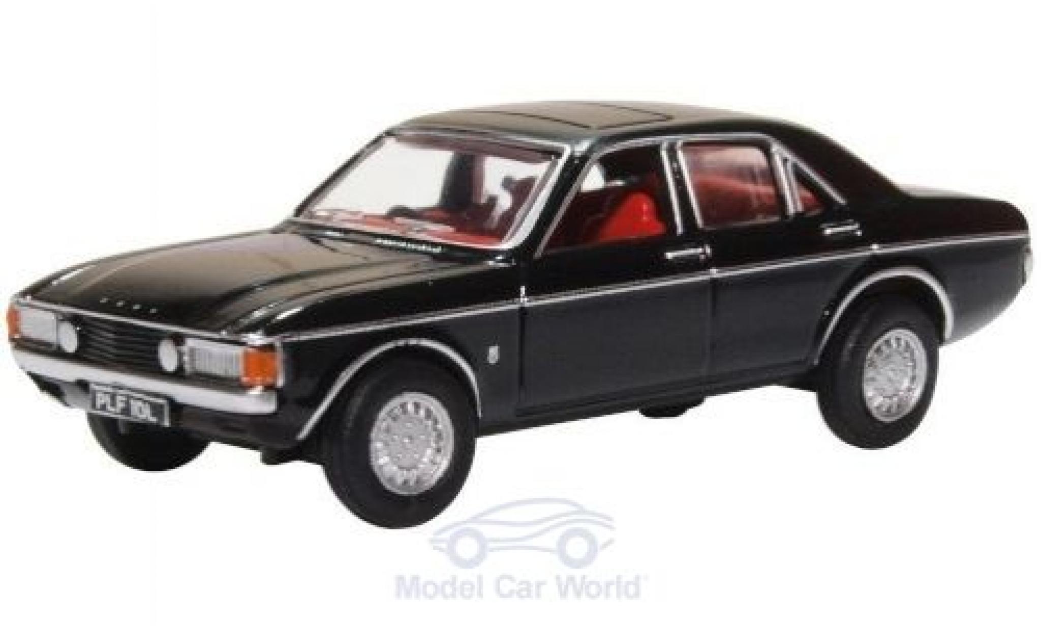 Ford Granada 1/76 Oxford MKI zwart modelauto